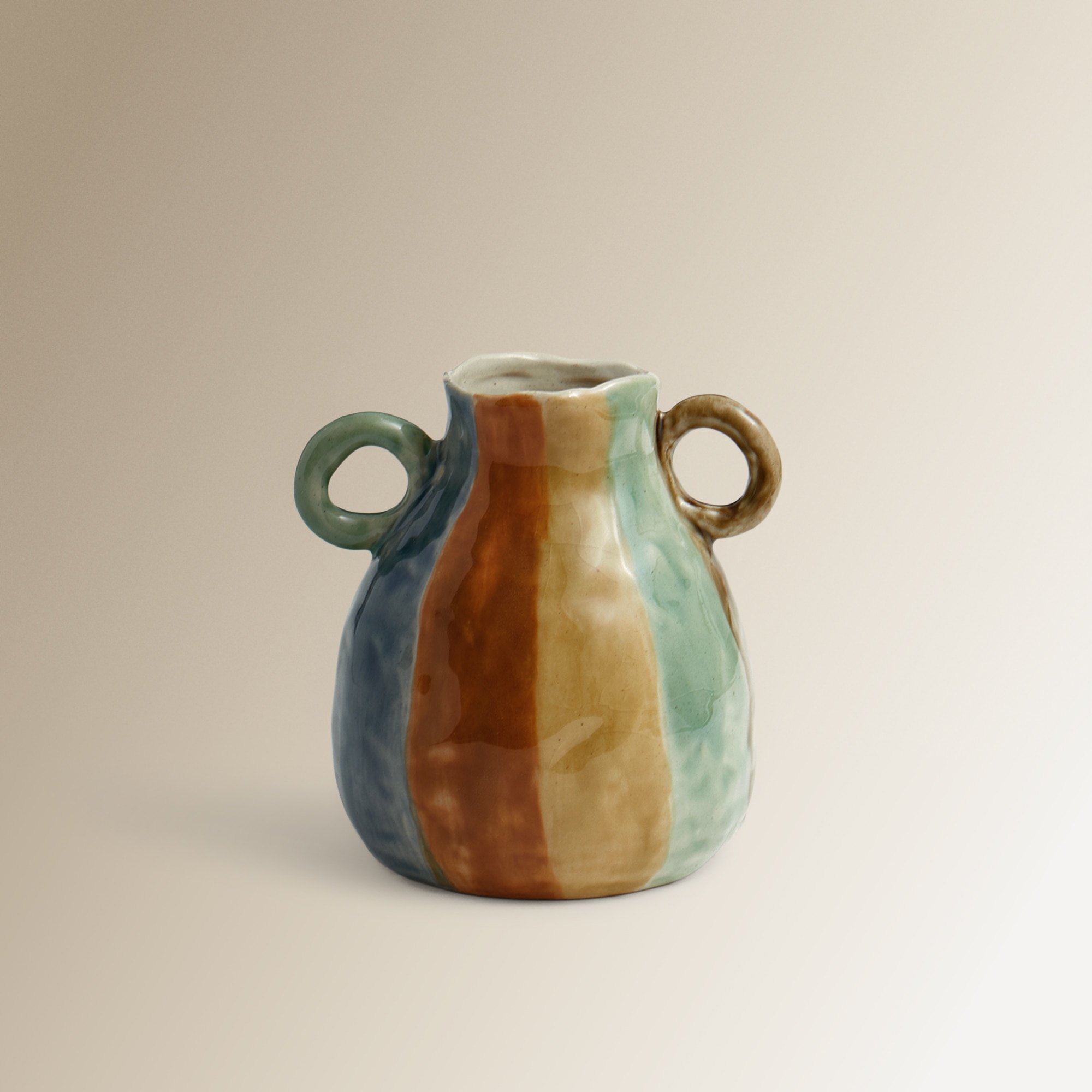 Jarrão de Cerâmica com Alças Umag Multicolor-1