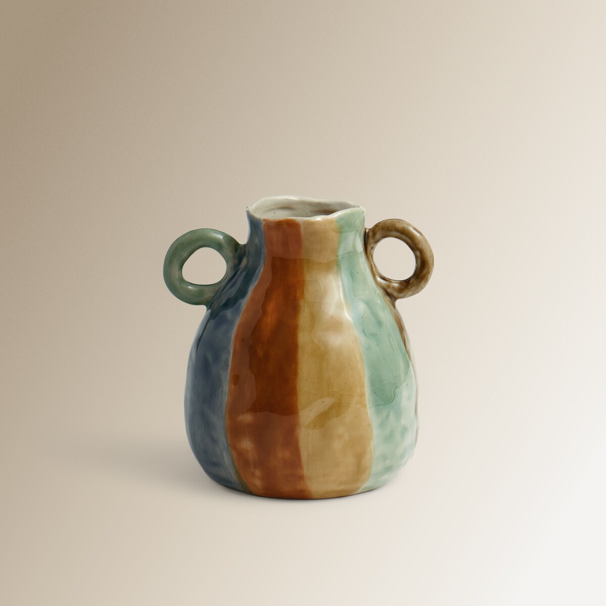 Jarrão de Cerâmica com Alças Umag Multicolor-2