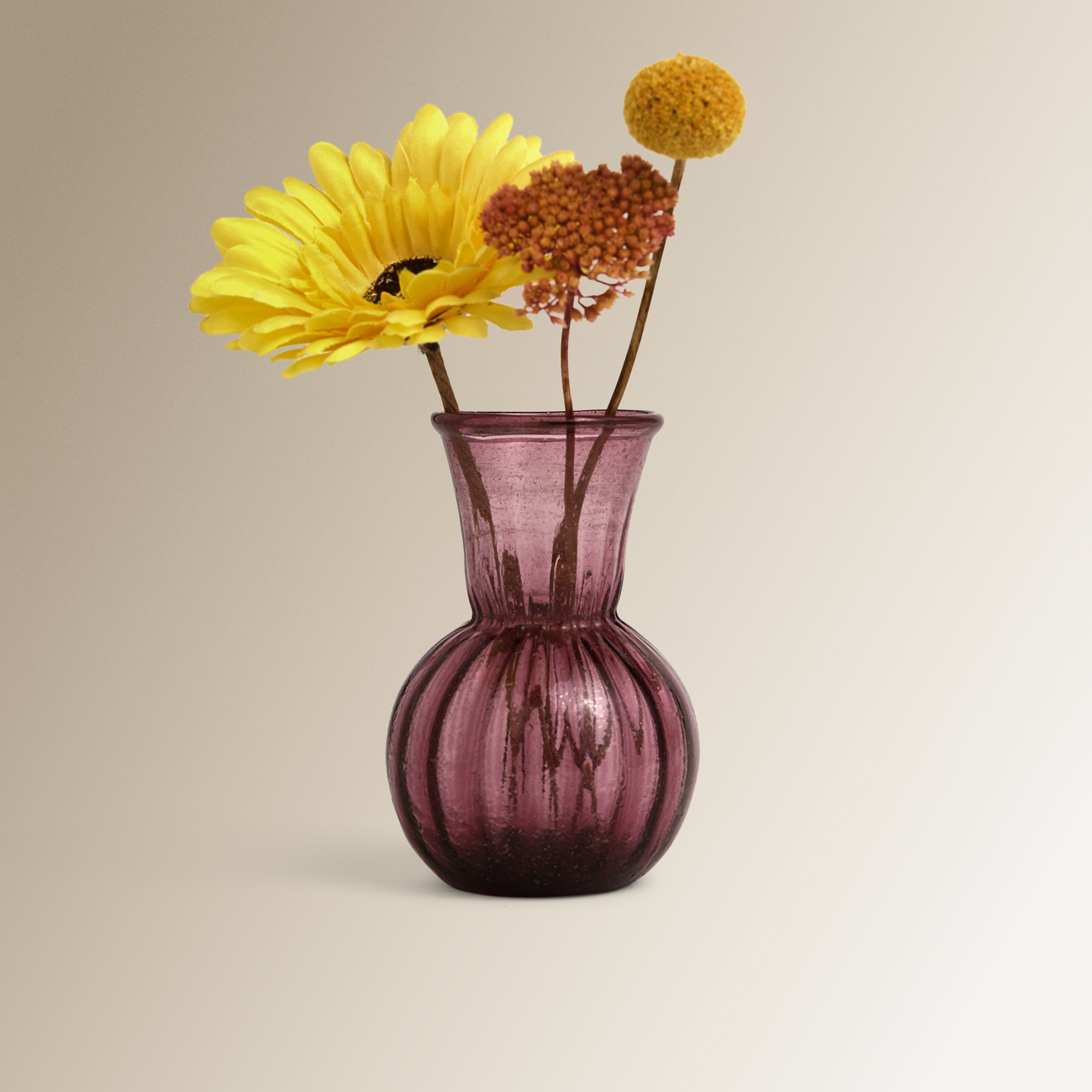 Jarra Mini de Vidro Reciclado Mingora - Roxo Roxo-5