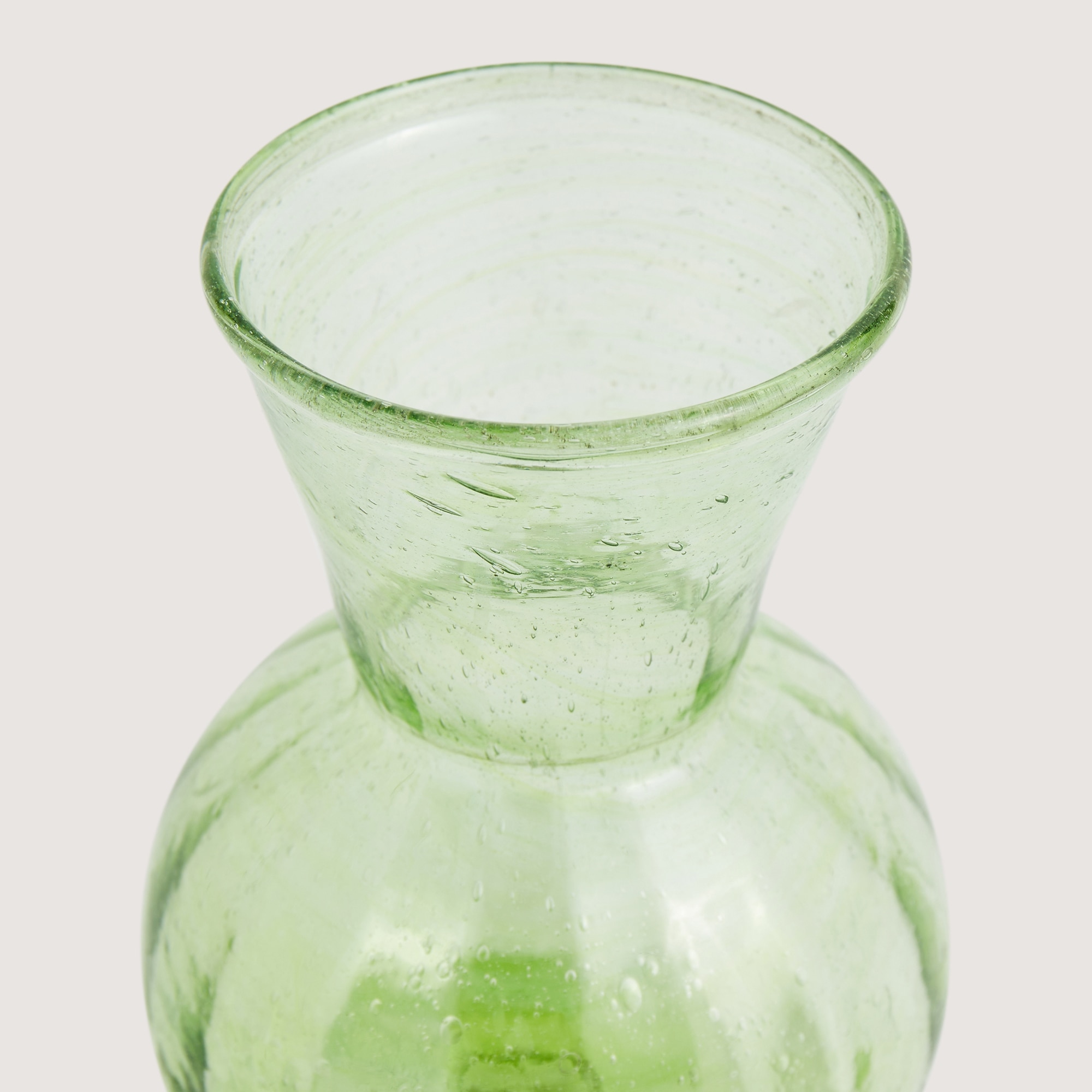 Jarra Mini de Vidro Reciclado - Verde Verde-2