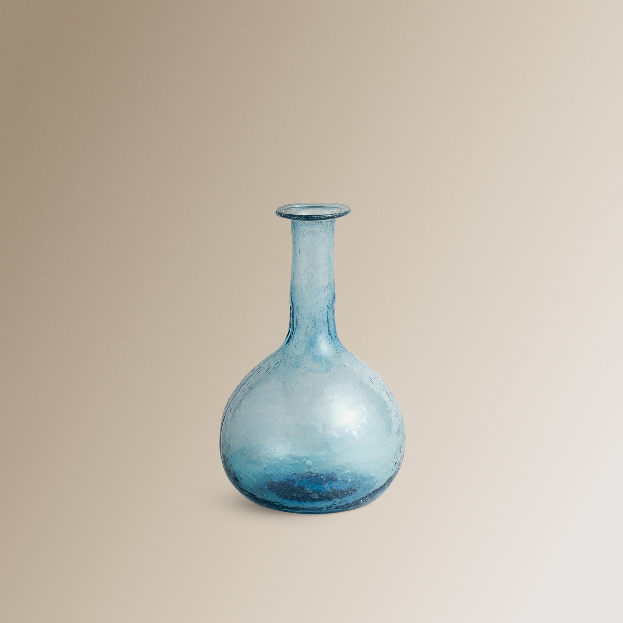 Jarra Mini de Vidro Reciclado - Azul Azul-1