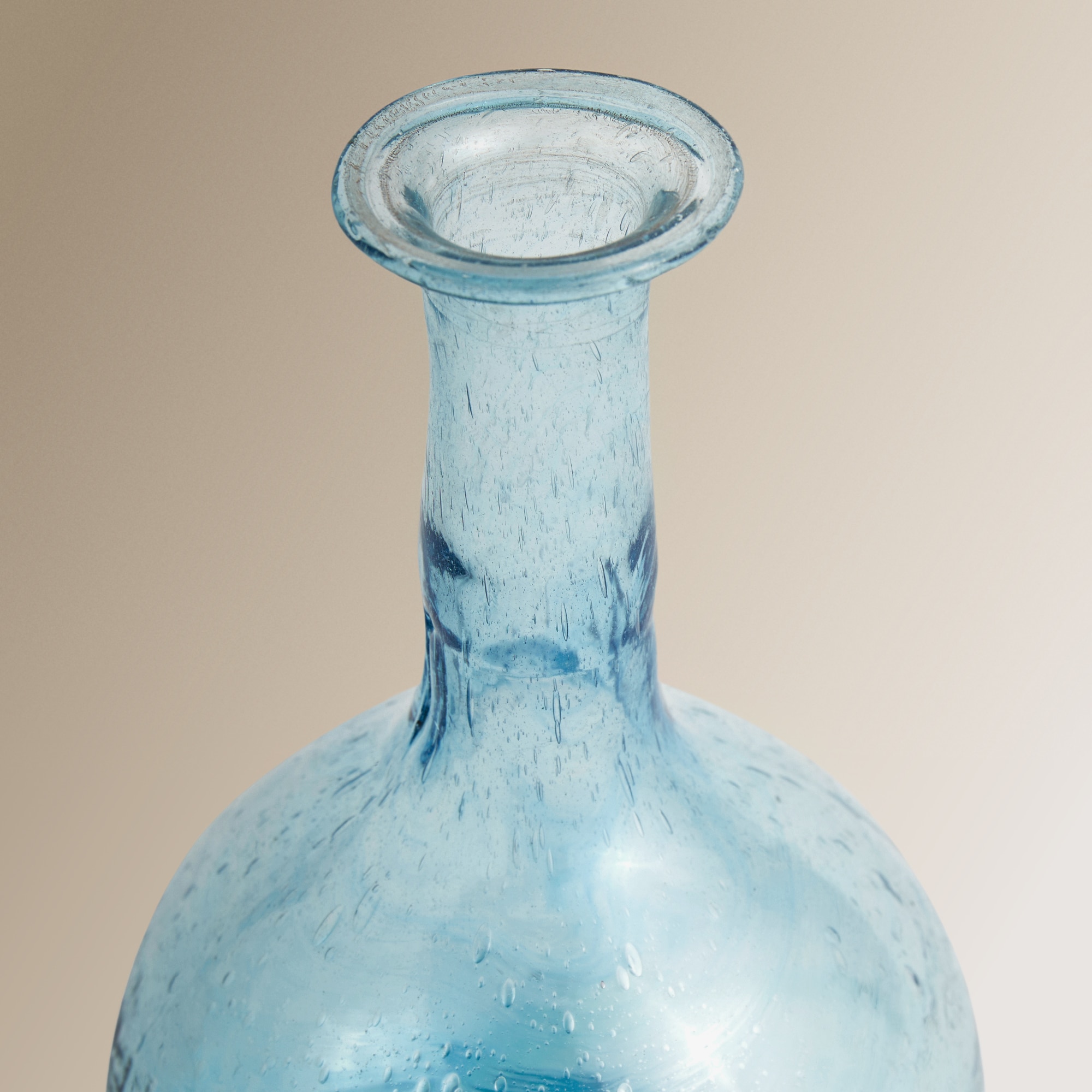 Jarra Mini de Vidro Reciclado - Azul Azul-3