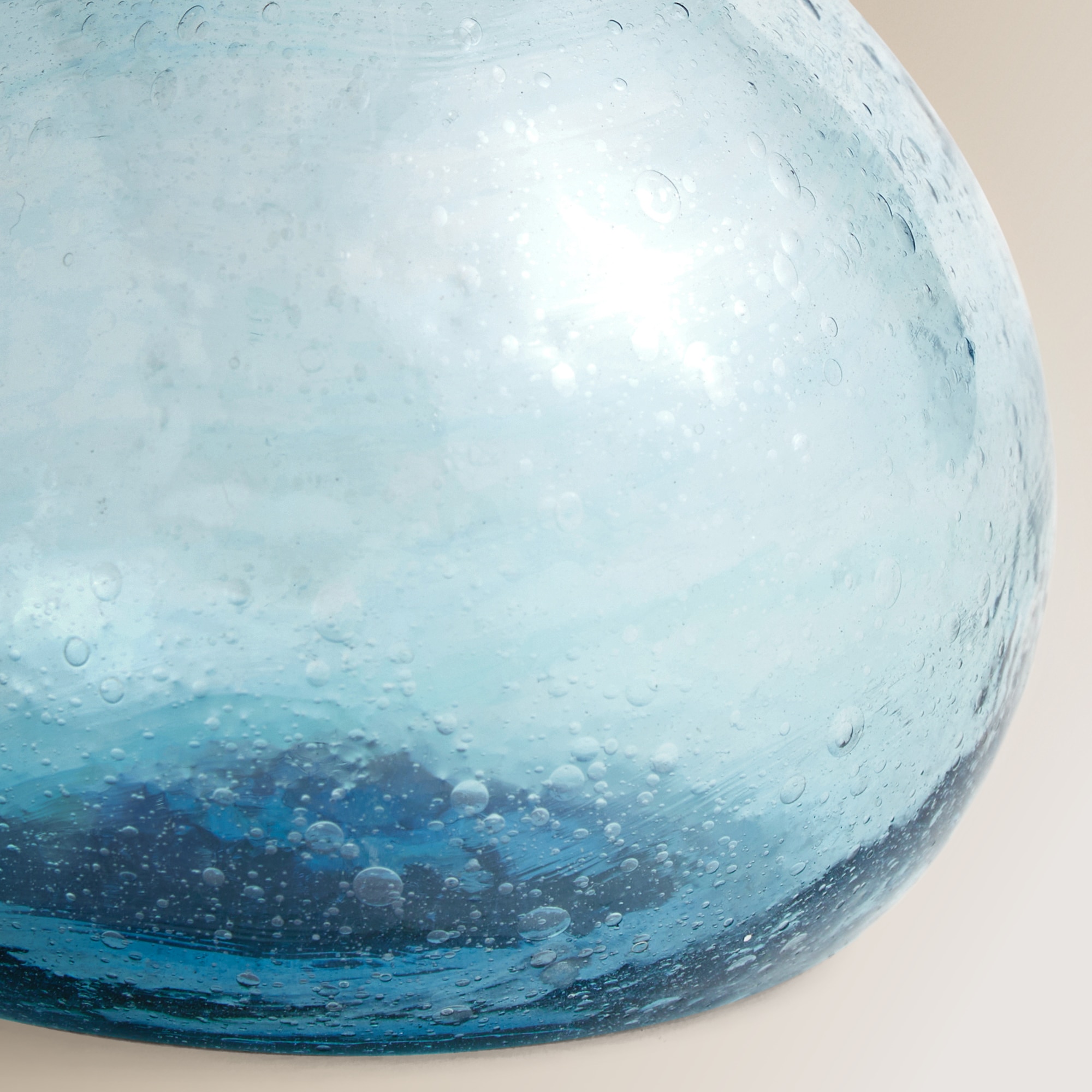 Jarra Mini de Vidro Reciclado - Azul Azul-4