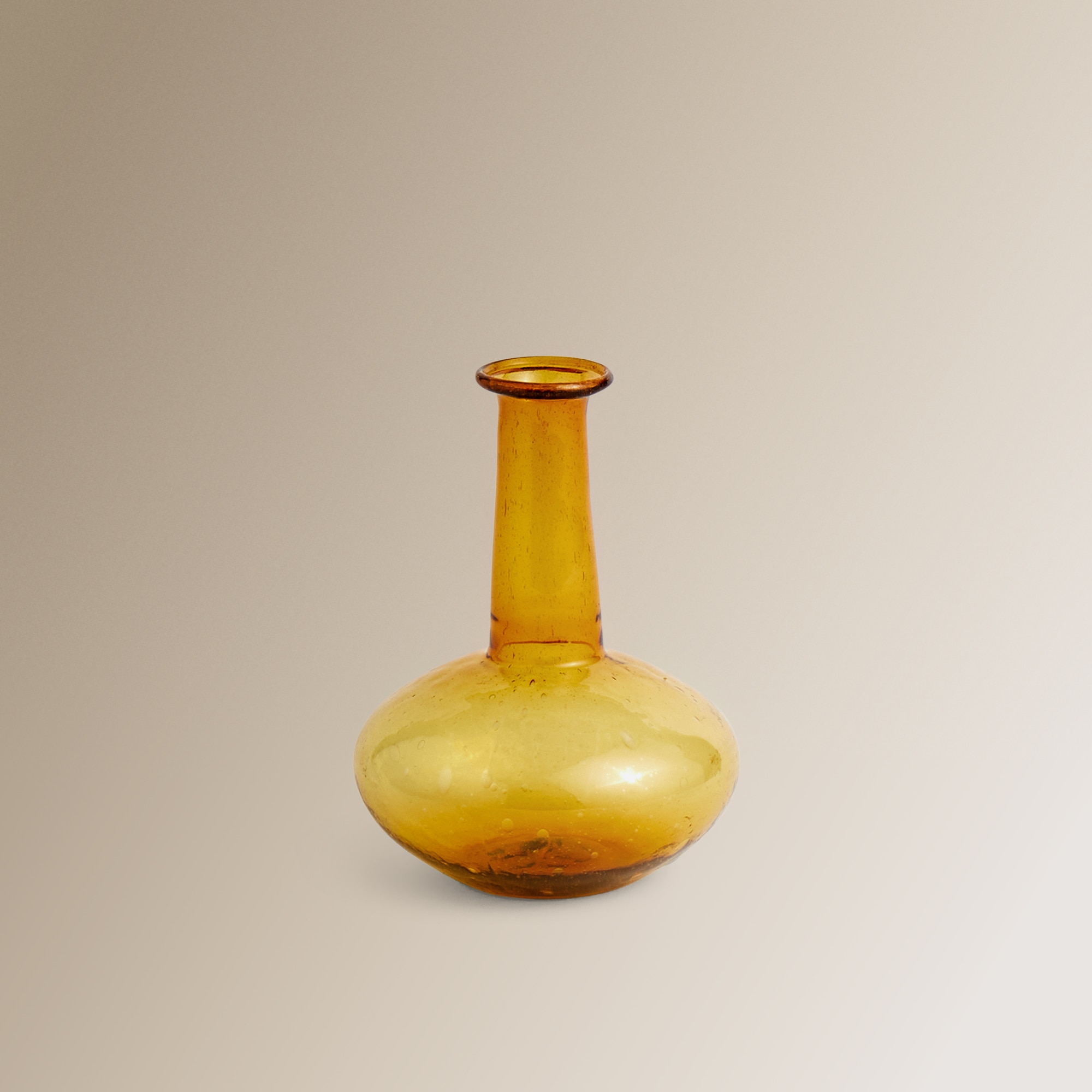 Jarra Mini de Vidro Reciclado - Amarelo Amarelo-1