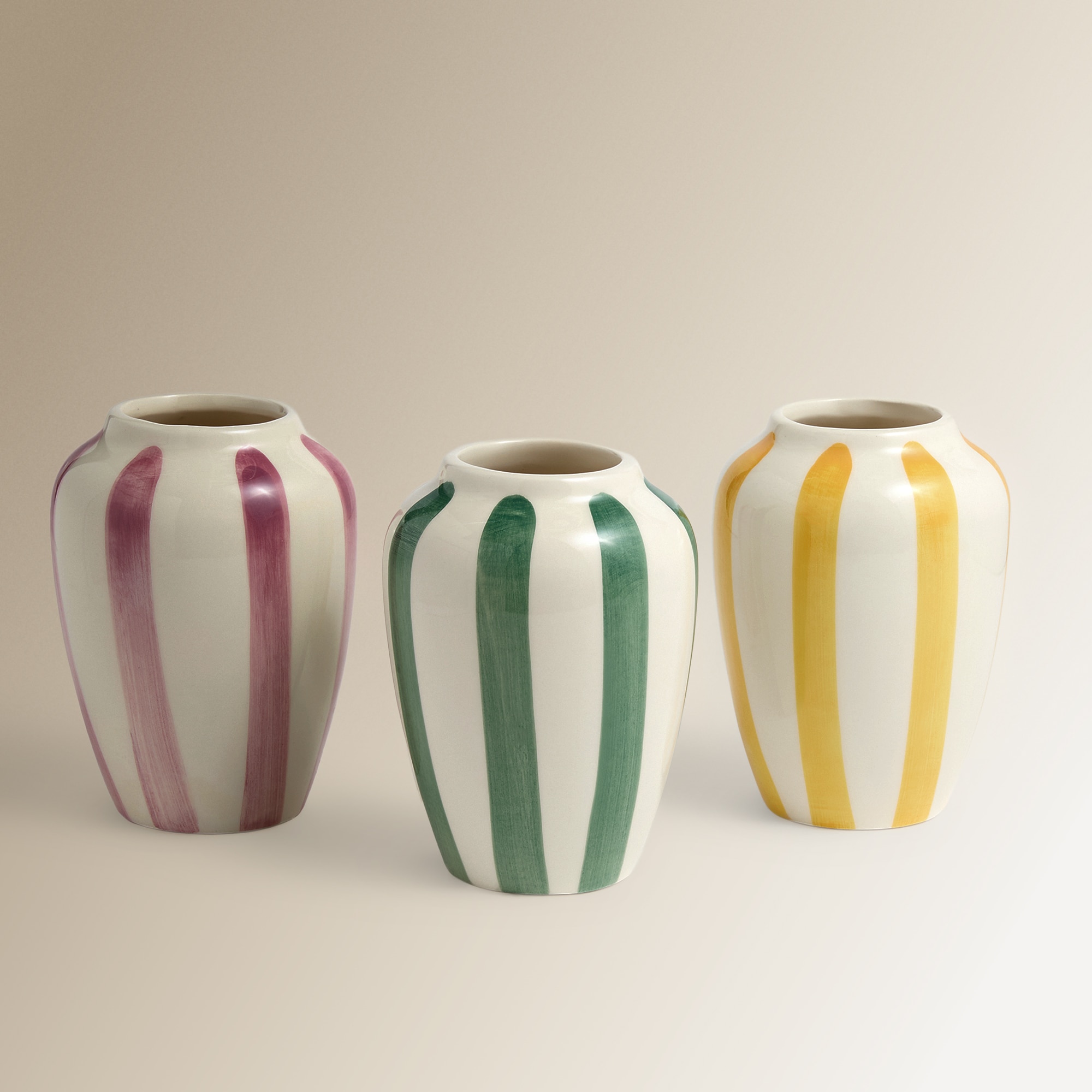 Jarra de Cerâmica Stripes Rosa-6