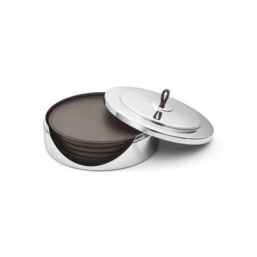 Set de 4 posavasos con caja Manhattan Georg Jensen