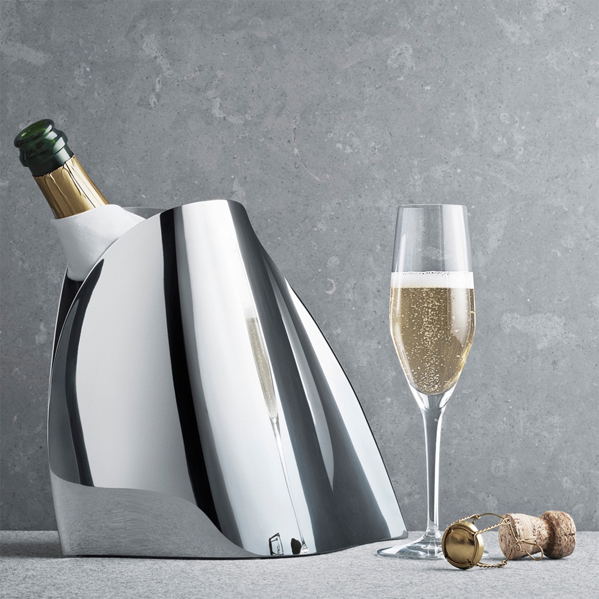 Balde de Champanhe Indulgence Aço-2