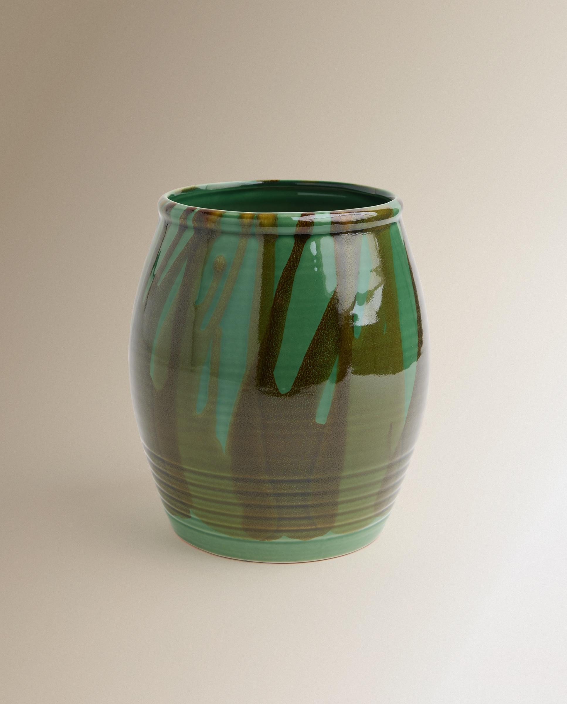Jarra Terracota Glas Verde-escuro-2