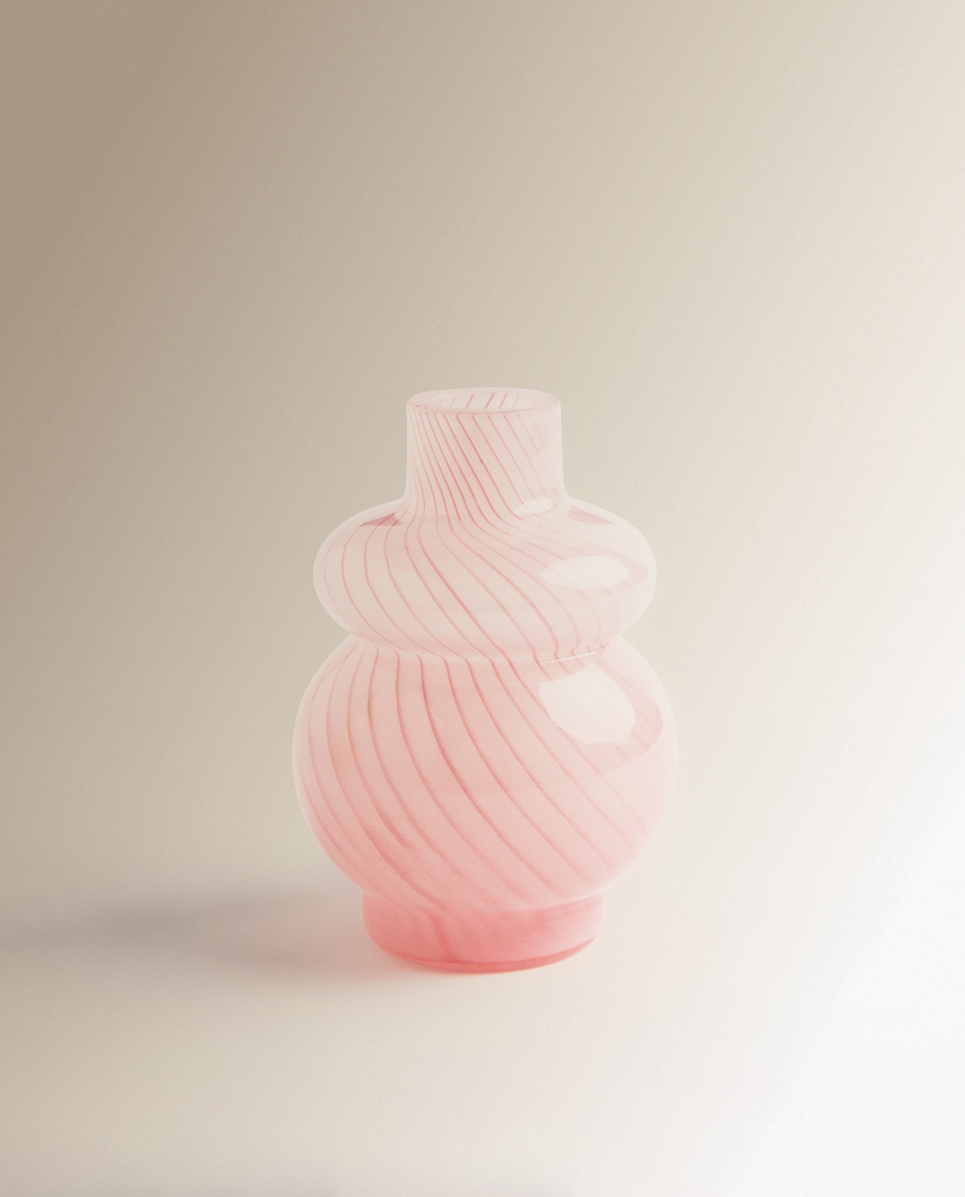 Jarrrón decorativo mini de vidrio Bari - Rosa claro Rosa claro-2