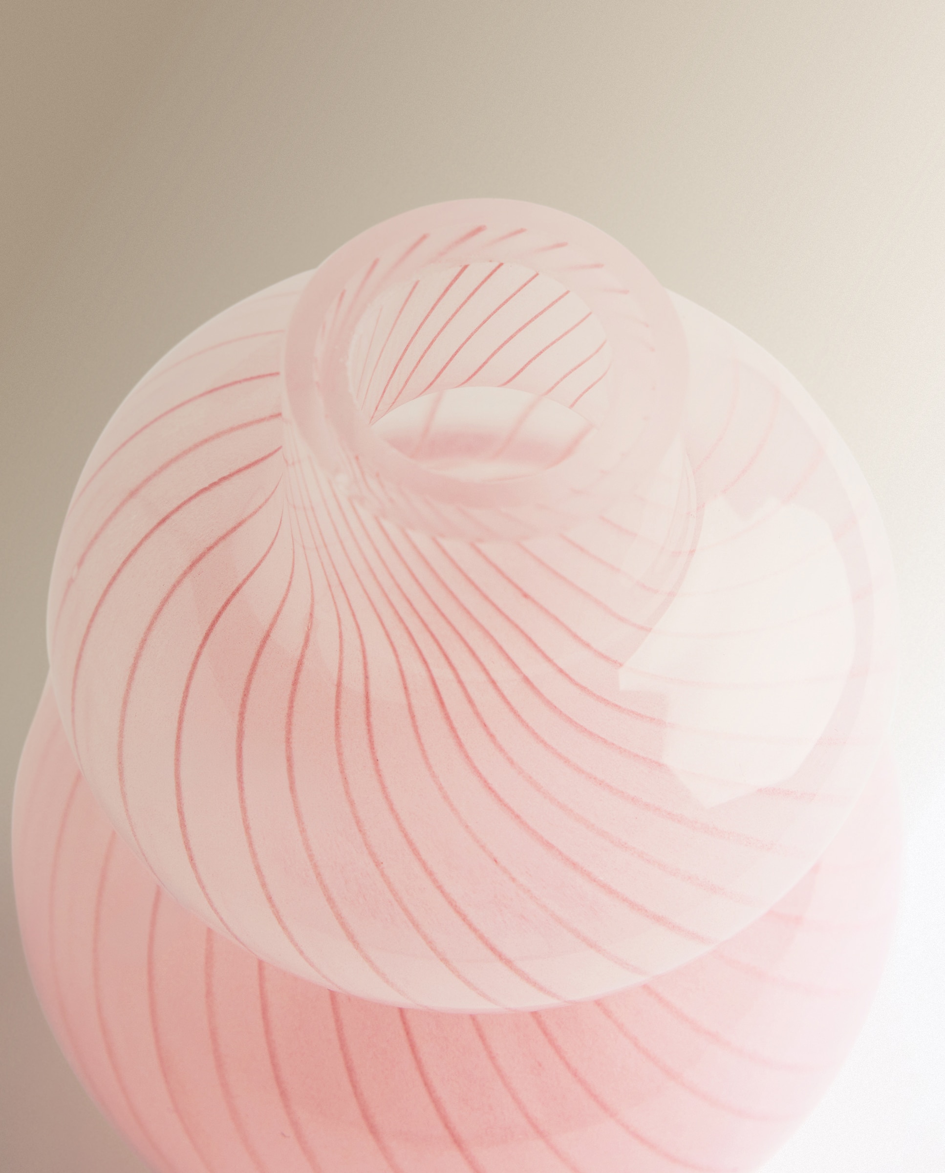 Jarrrón decorativo mini de vidrio Bari - Rosa claro Rosa claro-3