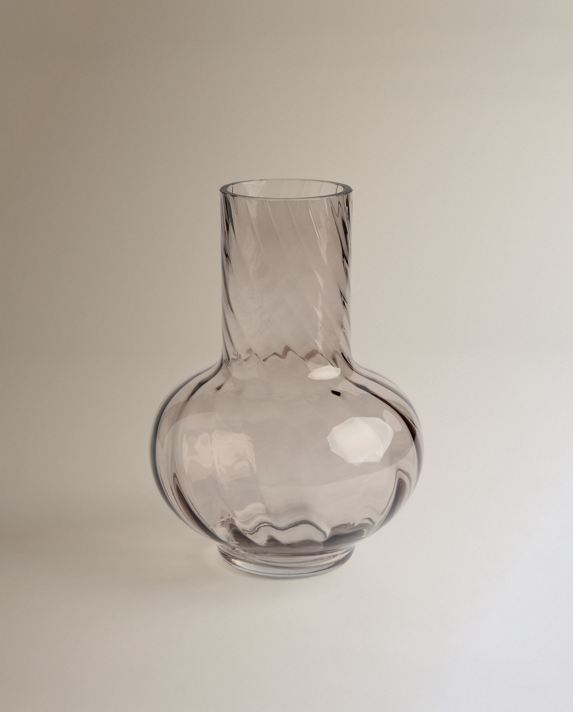 Jarra Decorativa de Vidro Vetro Cinzento-2