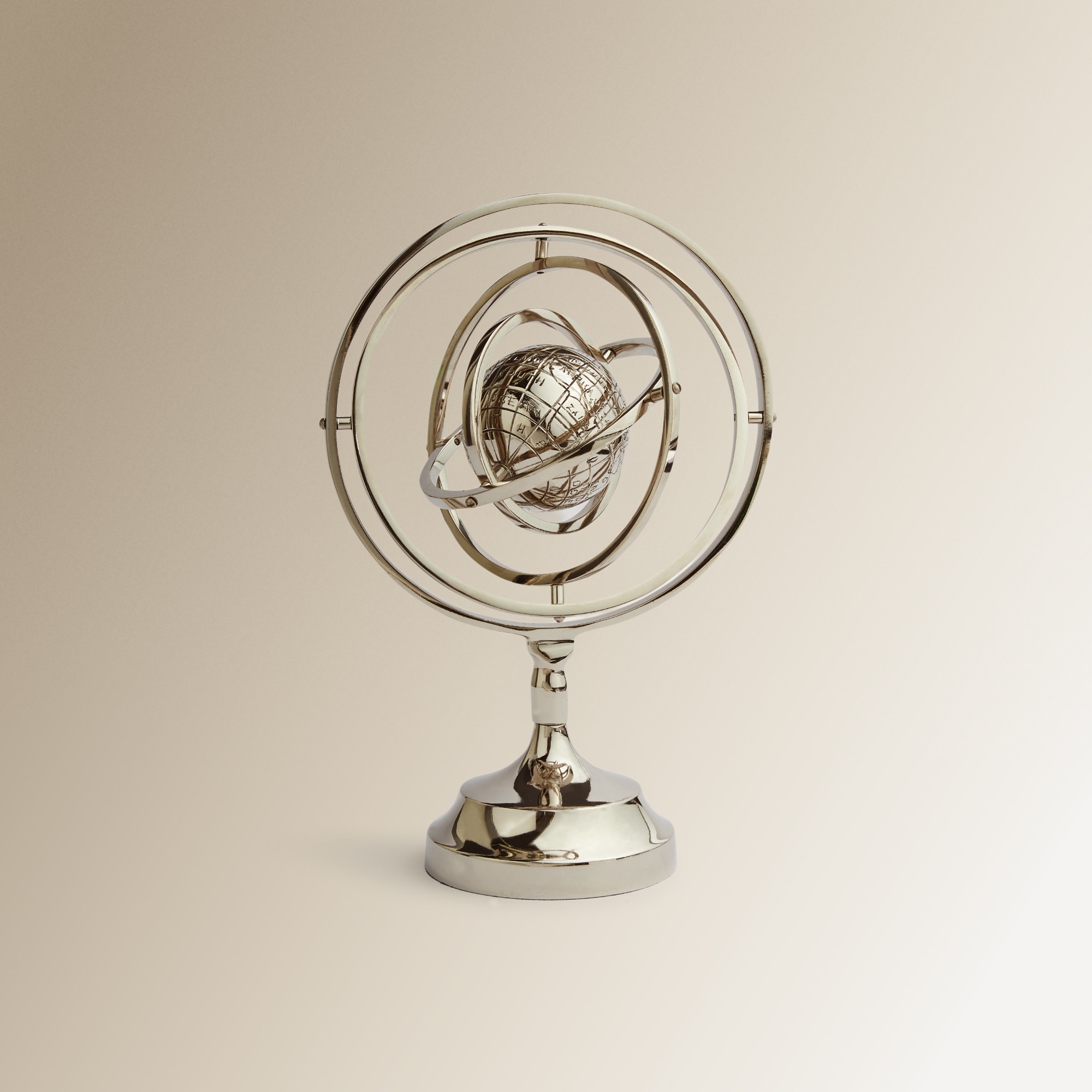 Figura Globo Terrestre Global El Corte Inglés Prata-2