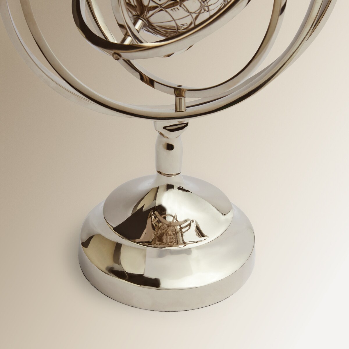 Figura Globo Terrestre Global El Corte Inglés Prata-4