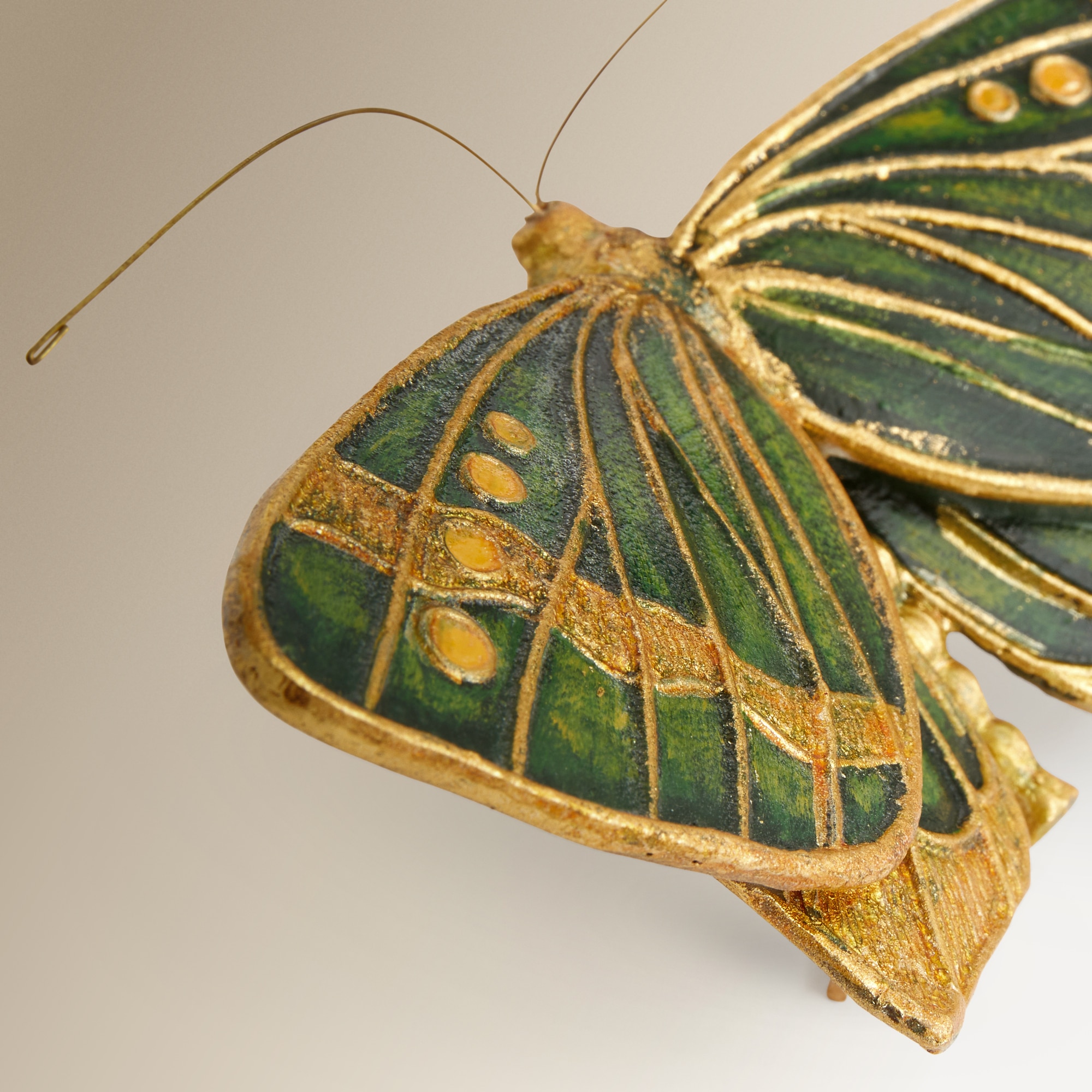 Figura decorativa Borboleta Verde Isabelina Verde-4