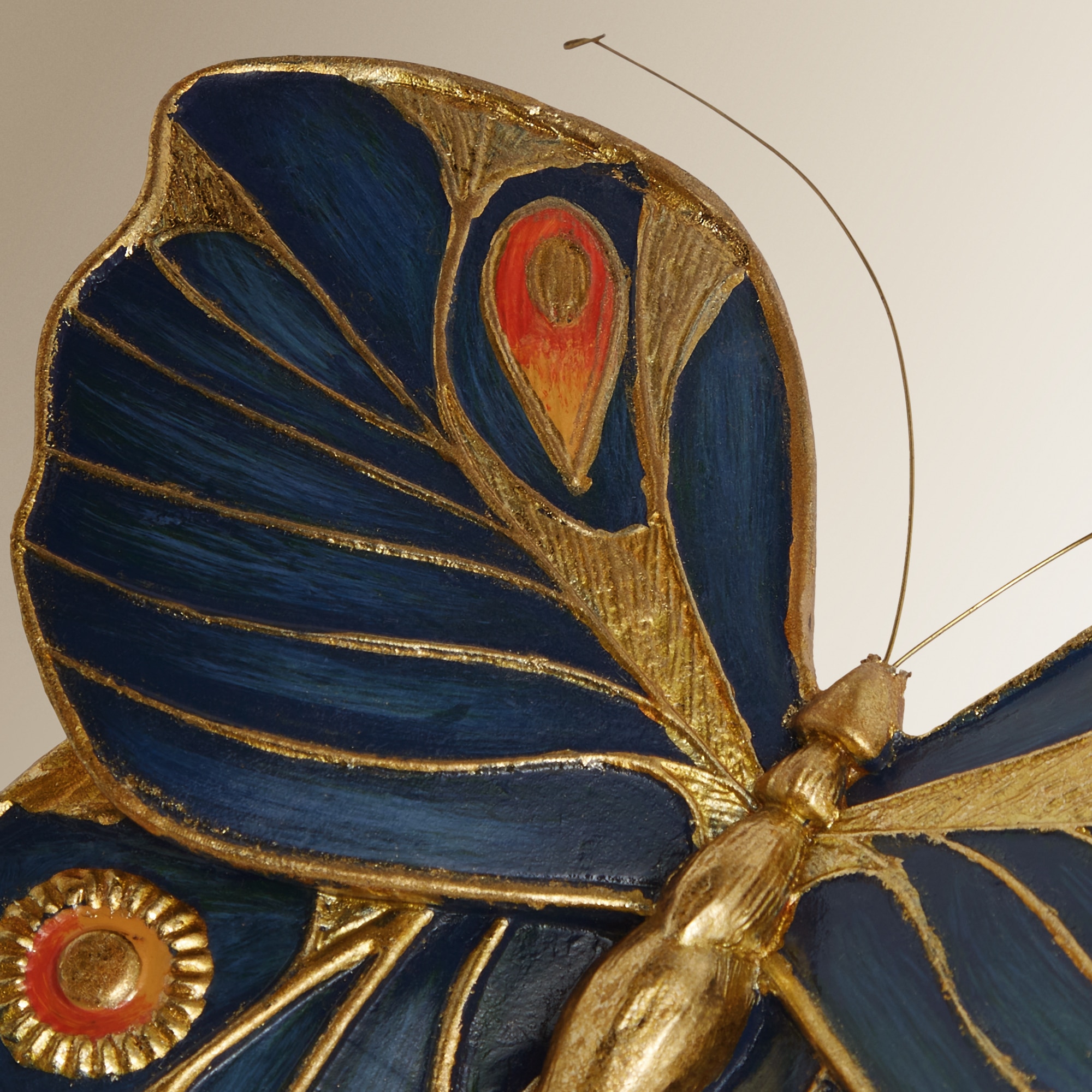 Figura decorativa Borboleta azul Isabelina Azul-3