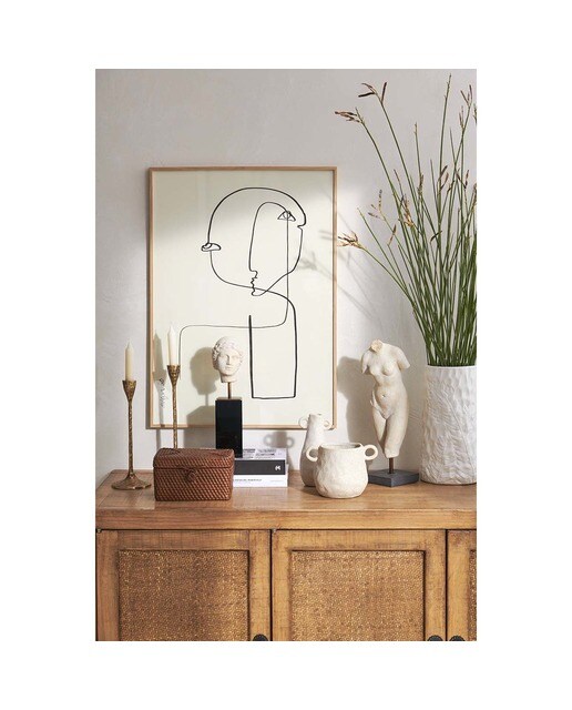 Figura decorativa Mini cântaro alongado Areia Bege-5