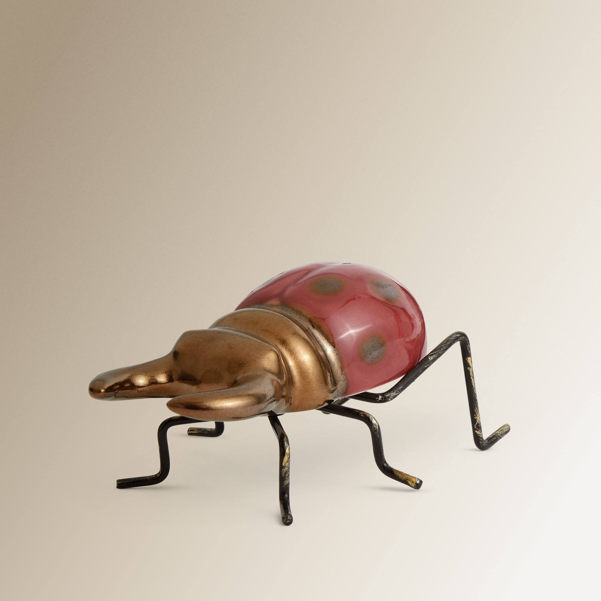 Figura decorativa Escaravelho Ants Rosa-2