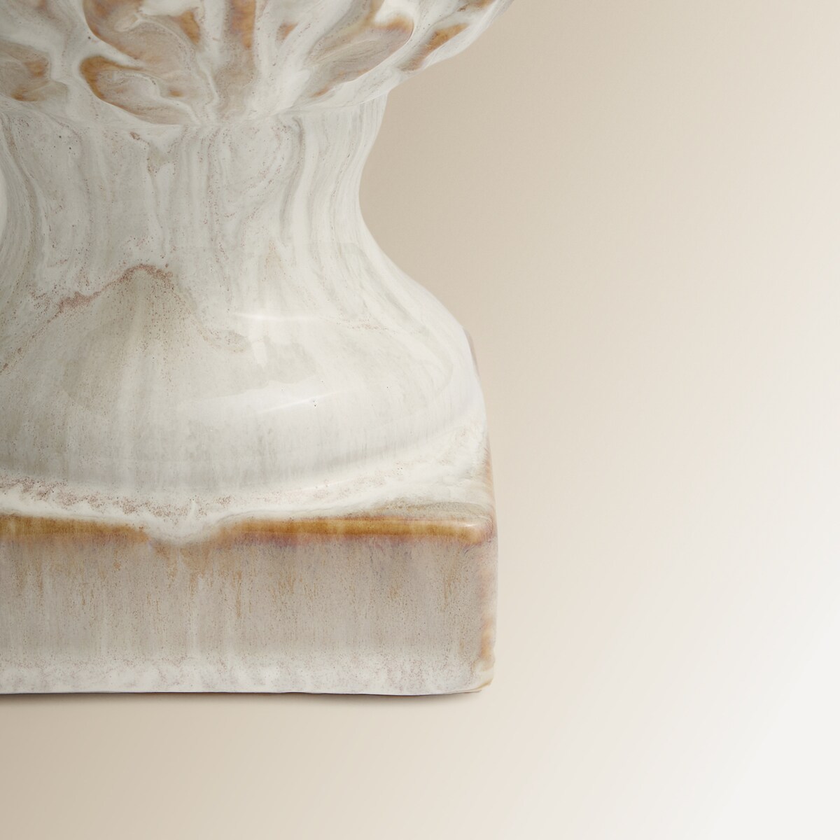 Figura Decorativa Pequena Alcachofra Carciofo Bege-4