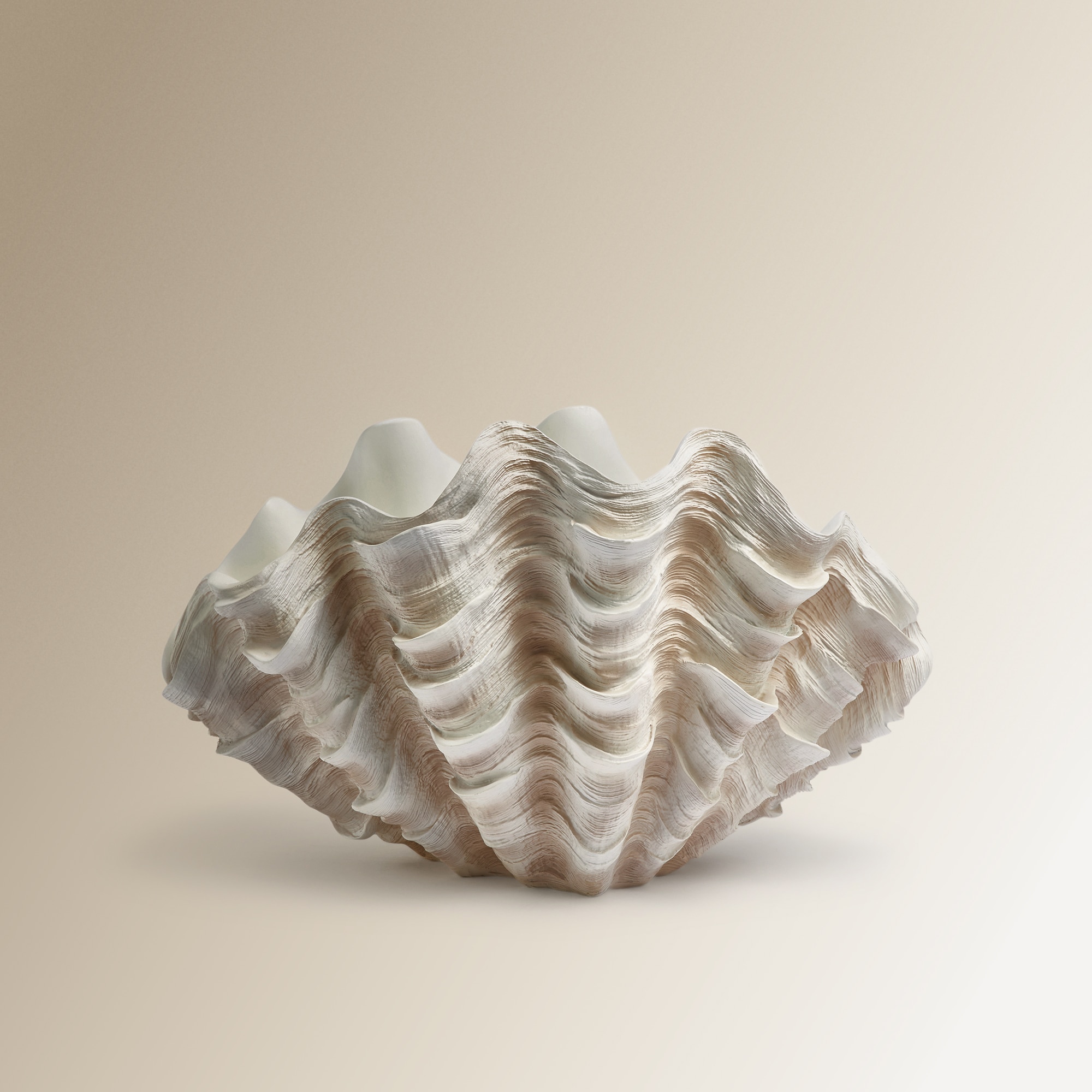 Figura Decorativa Concha Bege-2