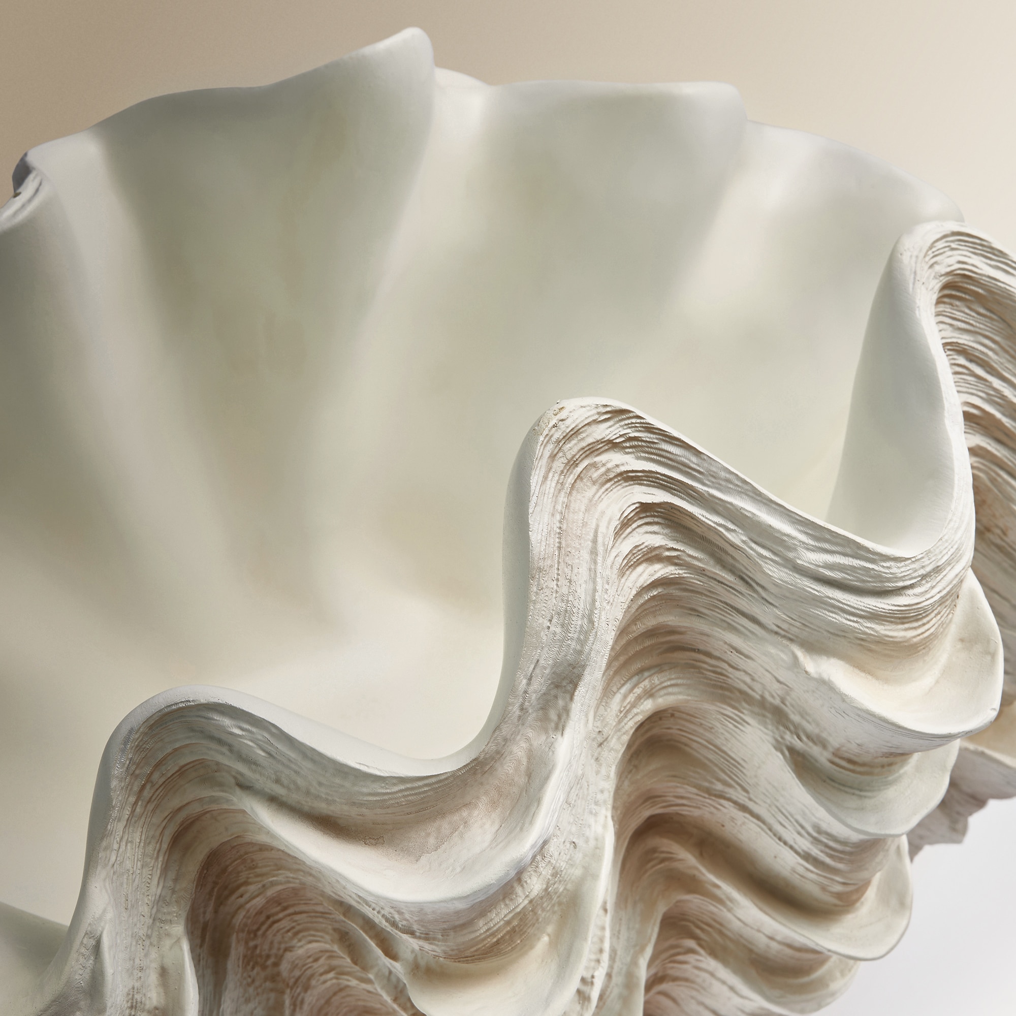 Figura Decorativa Concha Bege-3