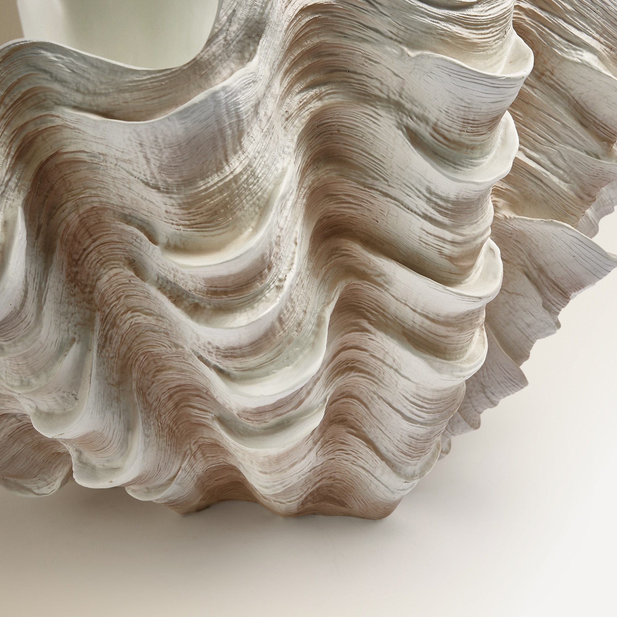 Figura Decorativa Concha Bege-4