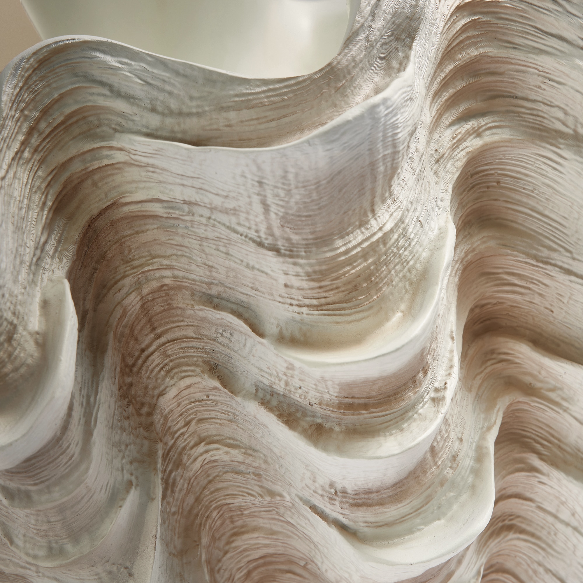 Figura Decorativa Concha Bege-5