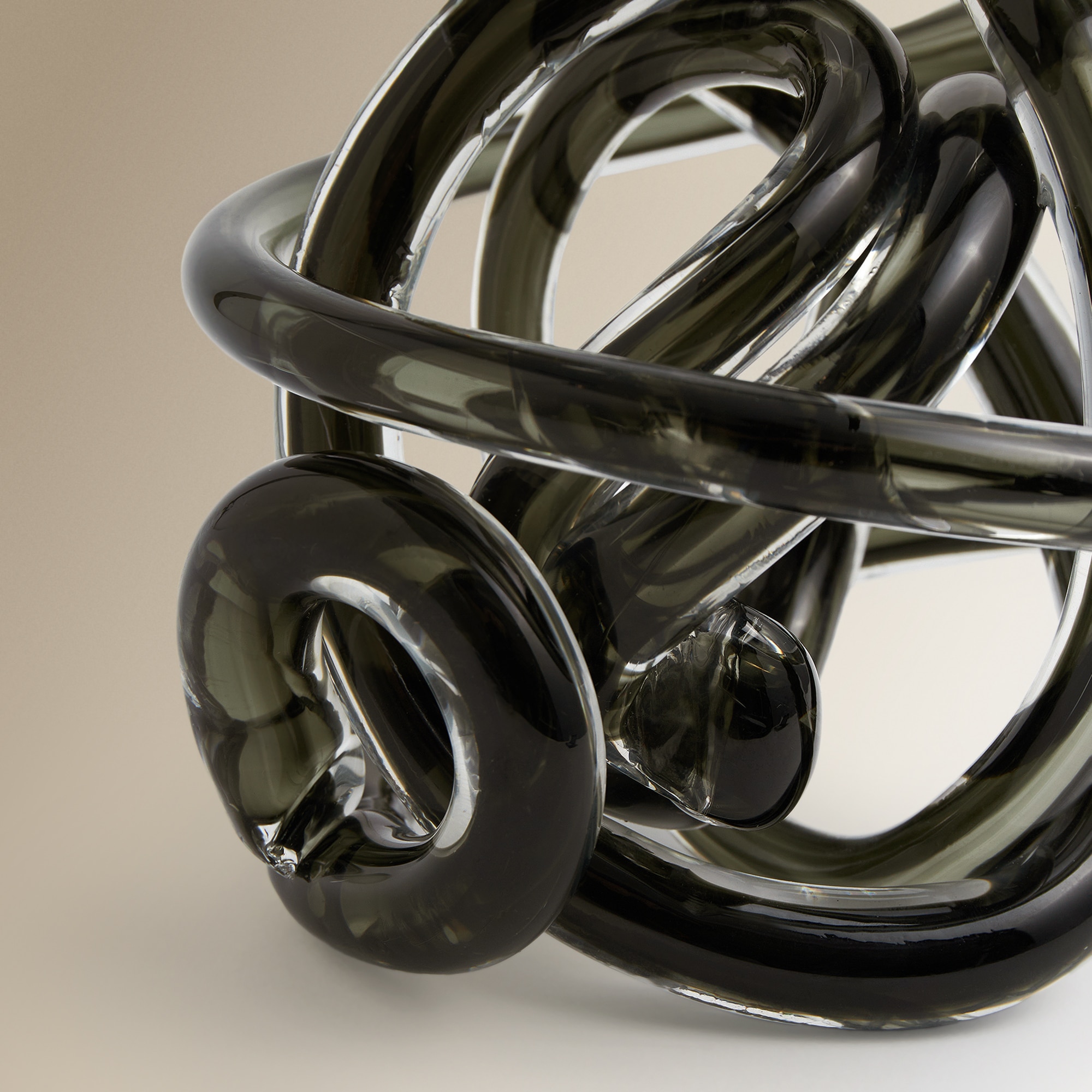 Figura Decorativa de Vidro Nudo Cinzento-3