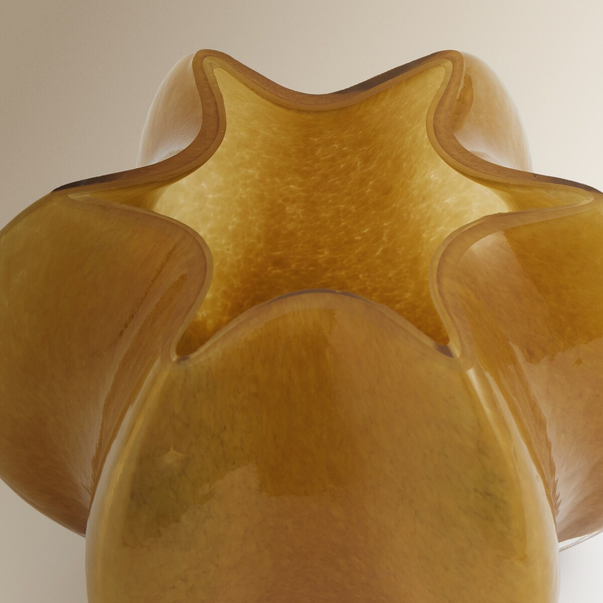 Figura Decorativa Vidro Sambir Mostarda-3