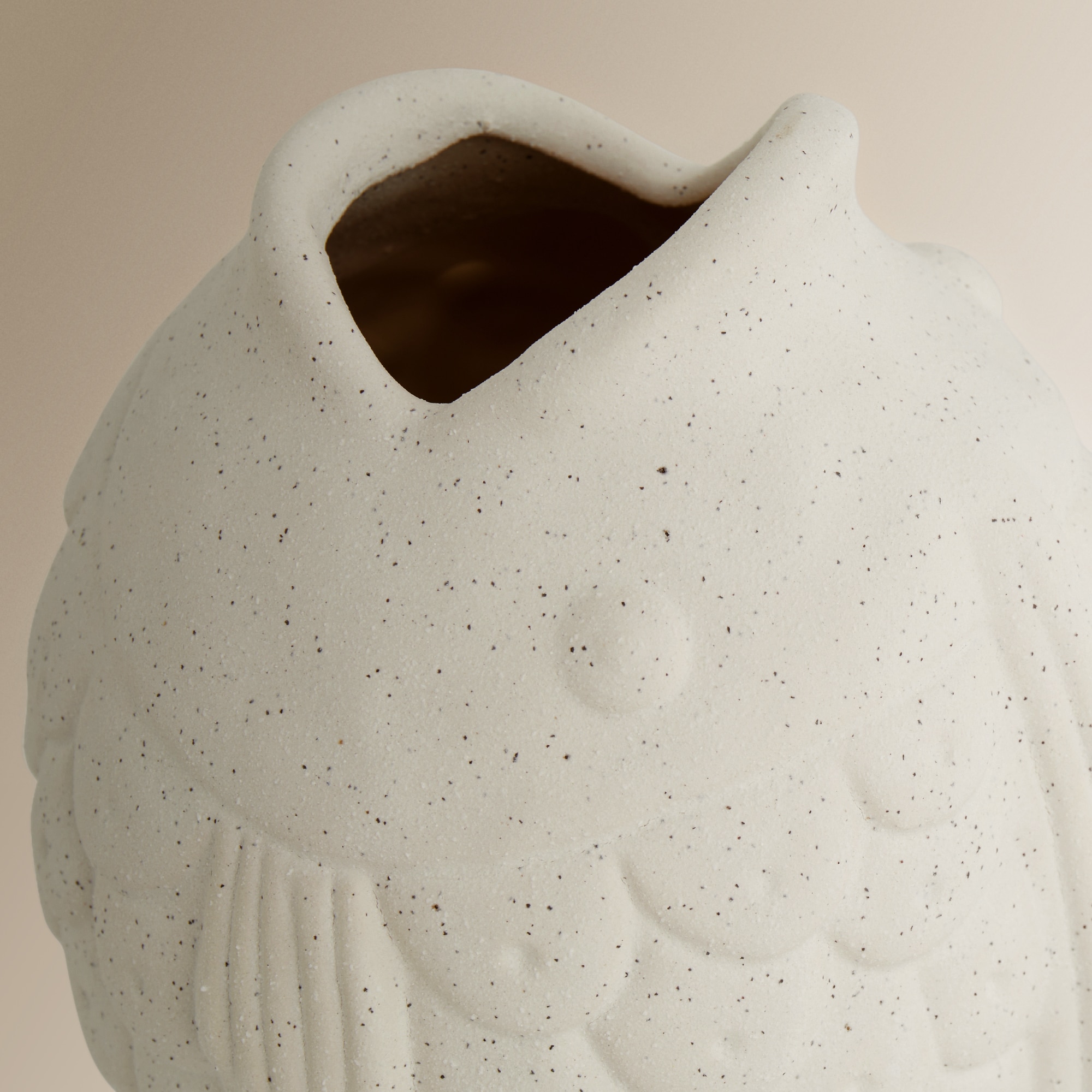 Figura Decorativa Peixe com Escamas Patras Cru-3