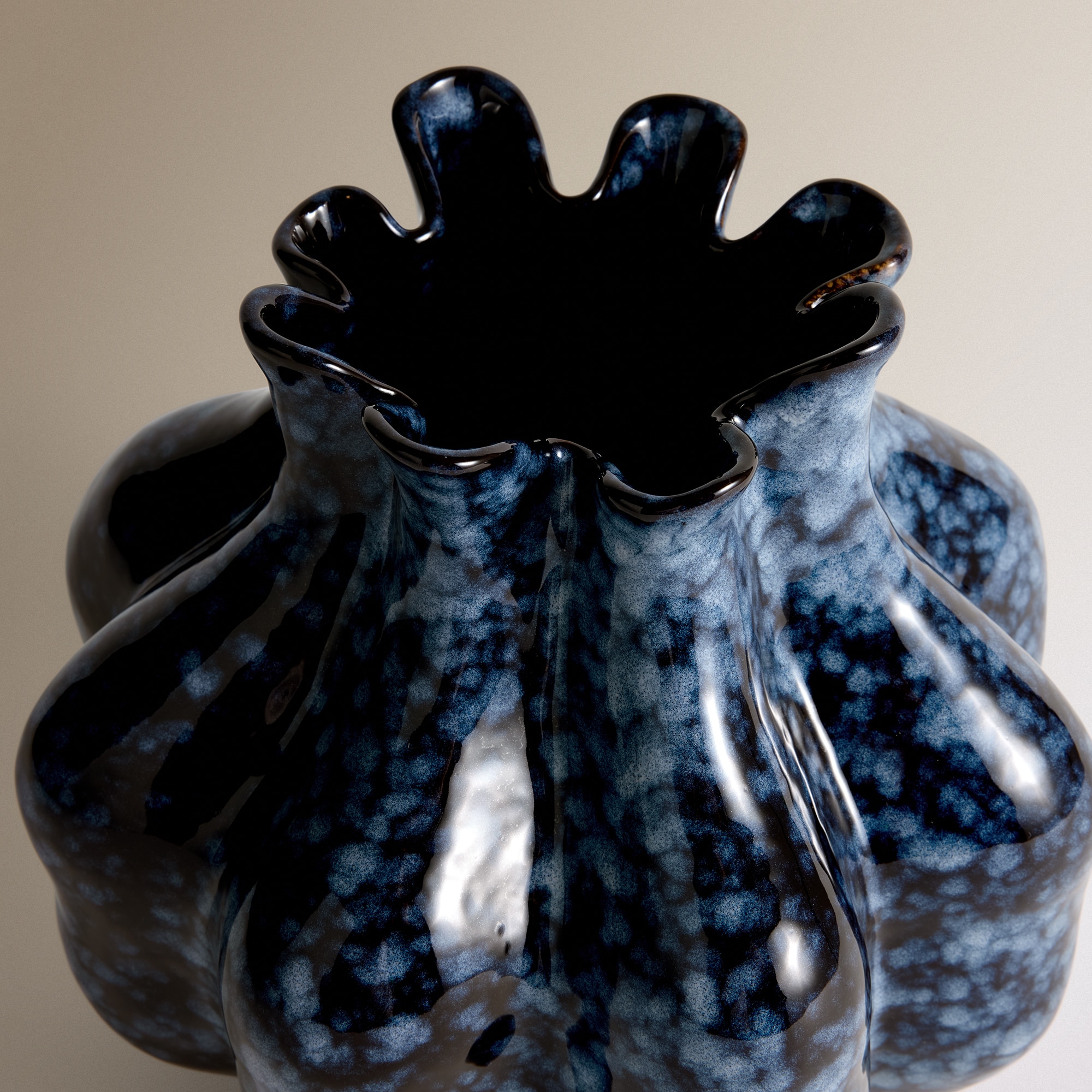 Jarra de Cerâmica Soweto Azul-3