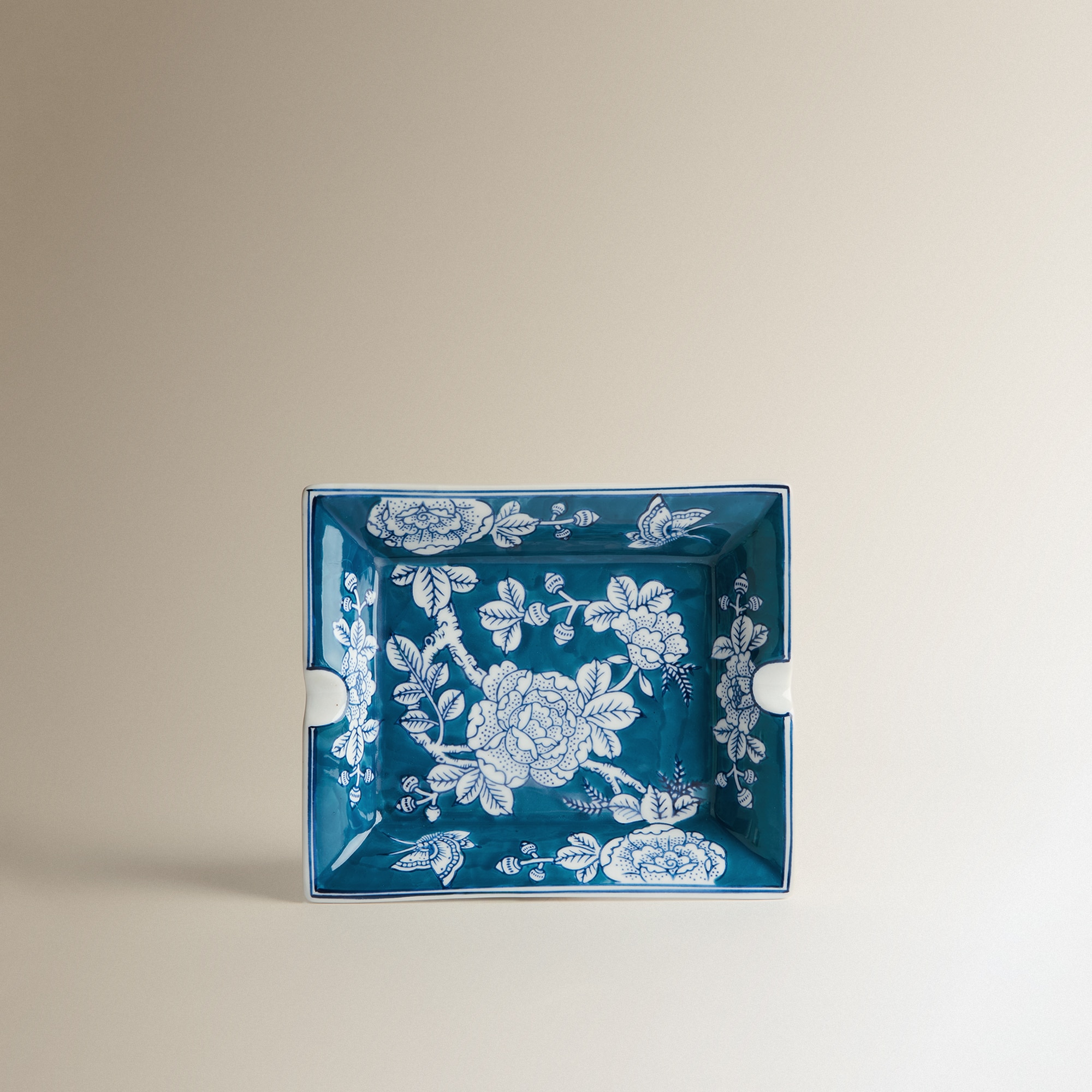 Cinzeiro de Porcelana Accra Azul-1