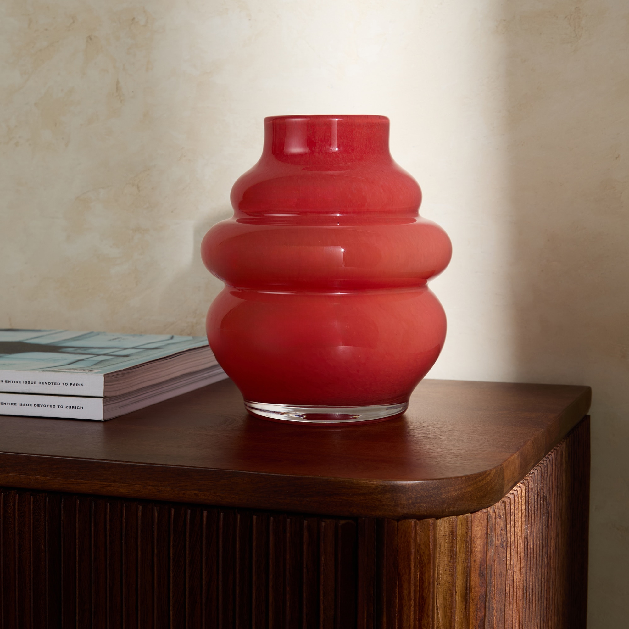 Jarra de Vidro Abuja Vermelho-1