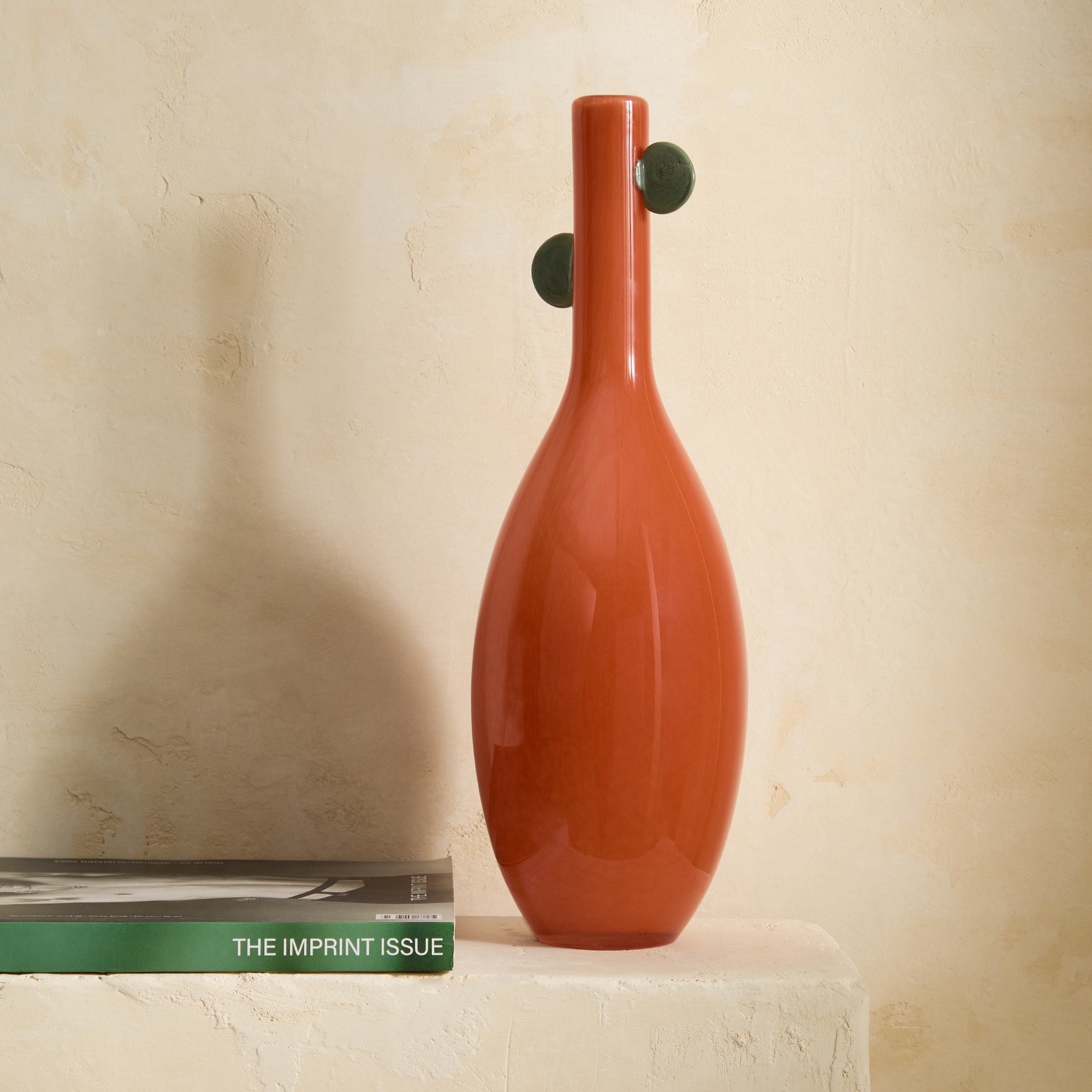 Jarra de Vidro Alta Kinasa Laranja-1