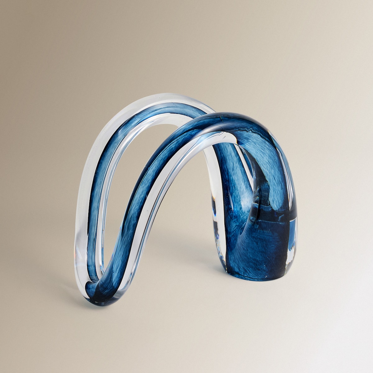 Figura Decorativa de Vidro Nenin Azul-2