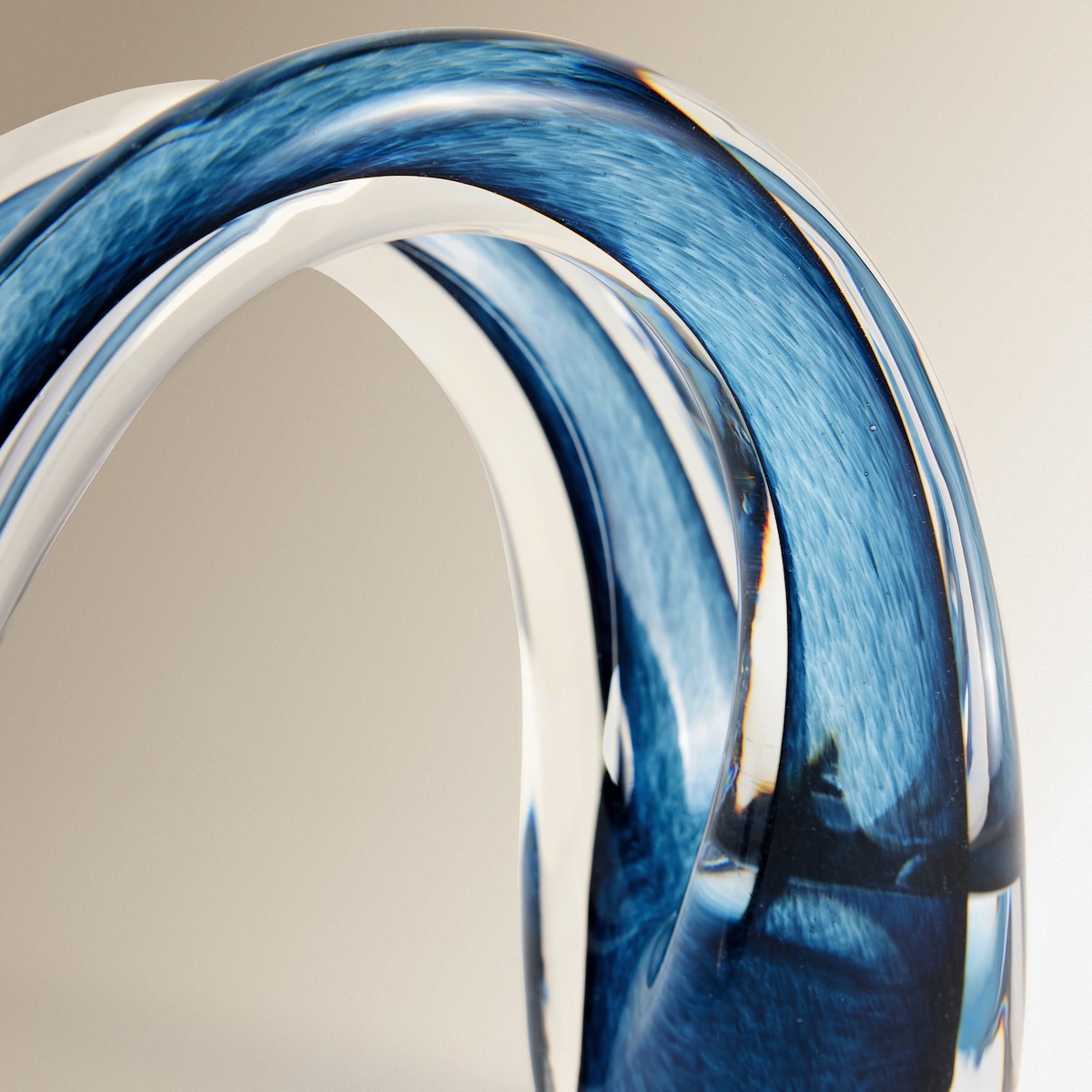 Figura Decorativa de Vidro Nenin Azul-3