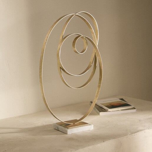 Figura decorativa de metal Art Decor