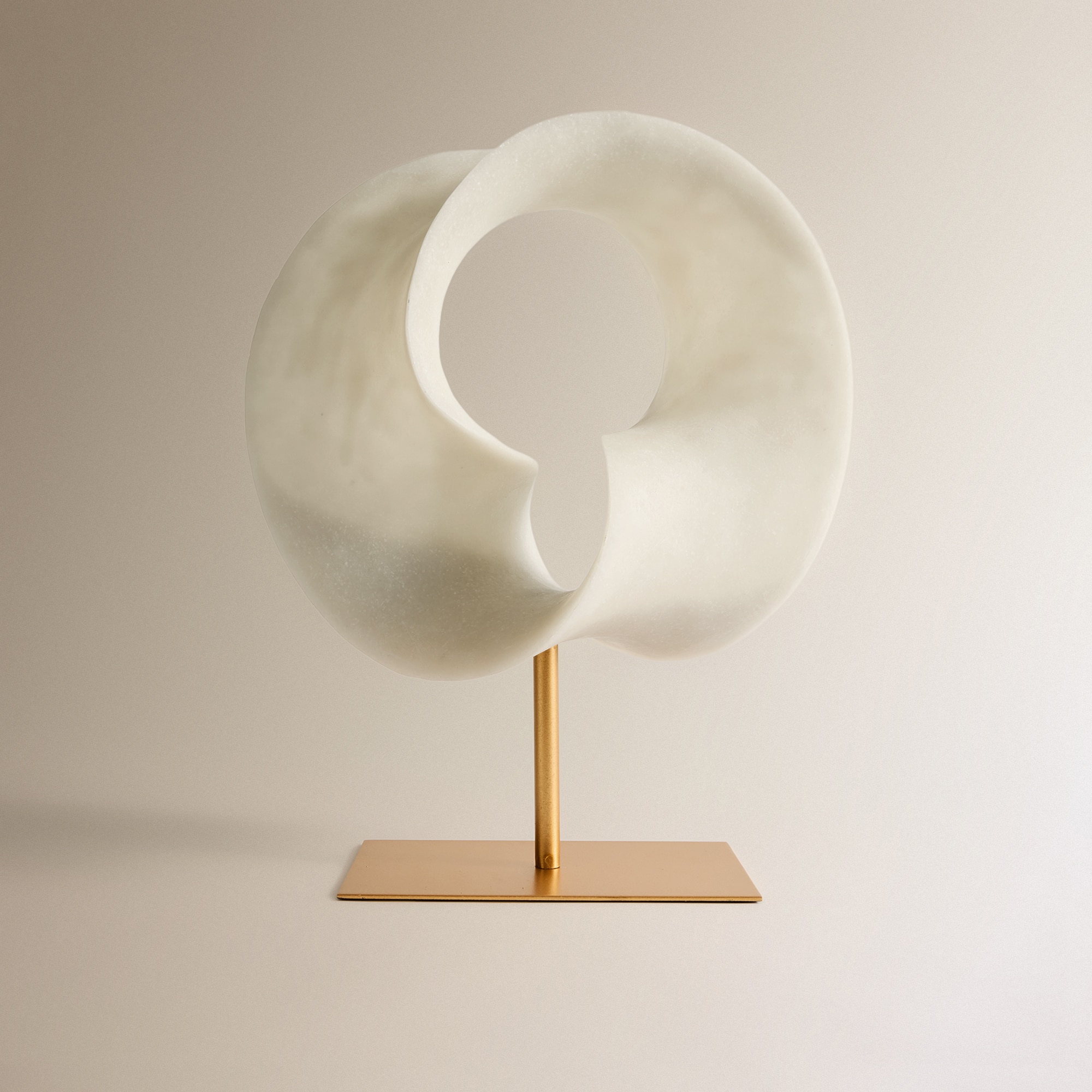 Figura Decorativa de Resina Art Decor Bege-2