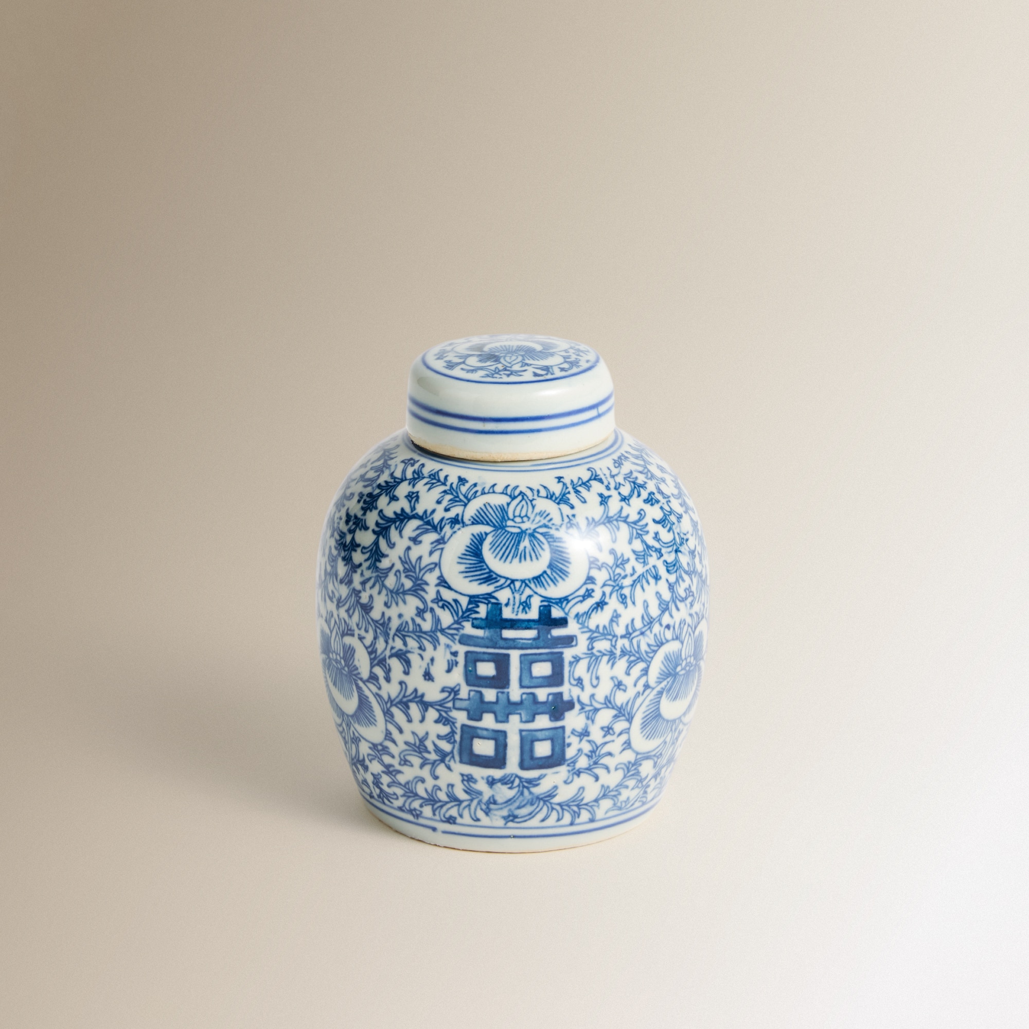 Jarra de Porcelana Mini Qing Azul-2