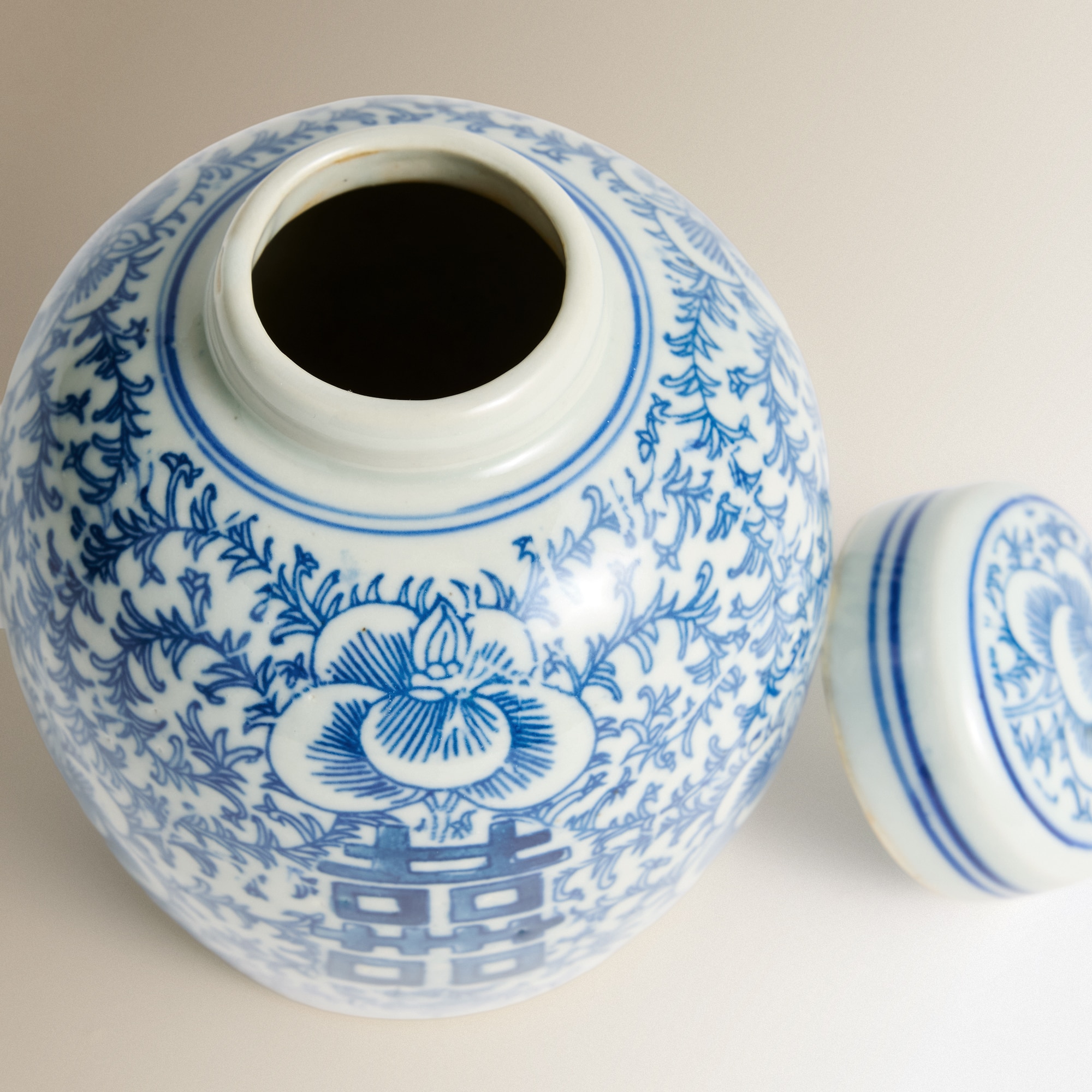 Jarra de Porcelana Mini Qing Azul-3
