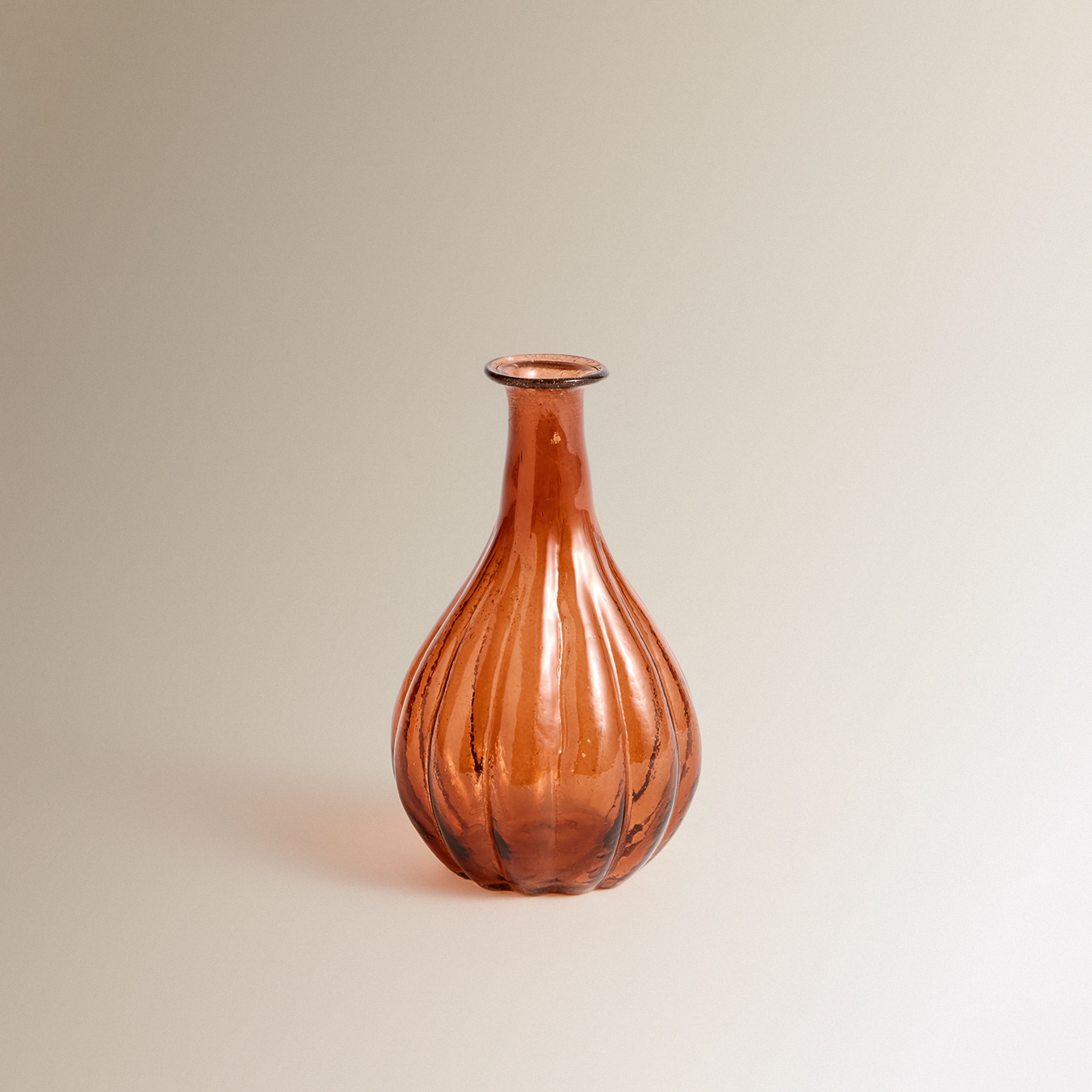 Jarra Mini de Vidro Reciclado Mingora - Laranja Laranja-2