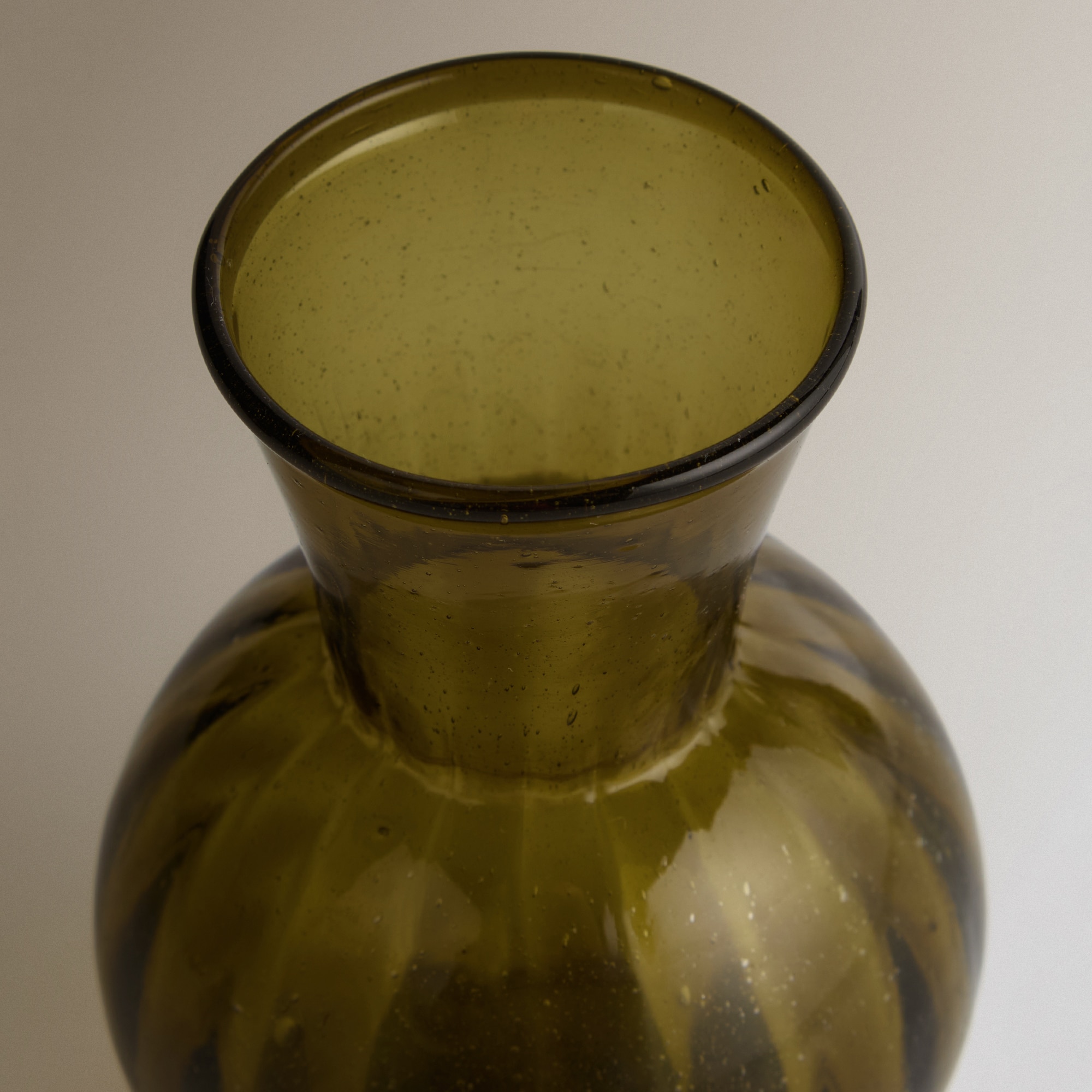 Jarra Mini de Vidro Reciclado - Verde Verde-2