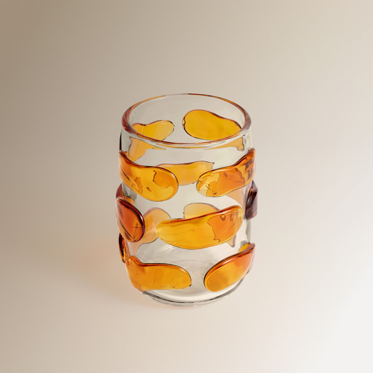 Jarra Decorativa de Vidro Lasi Laranja-2