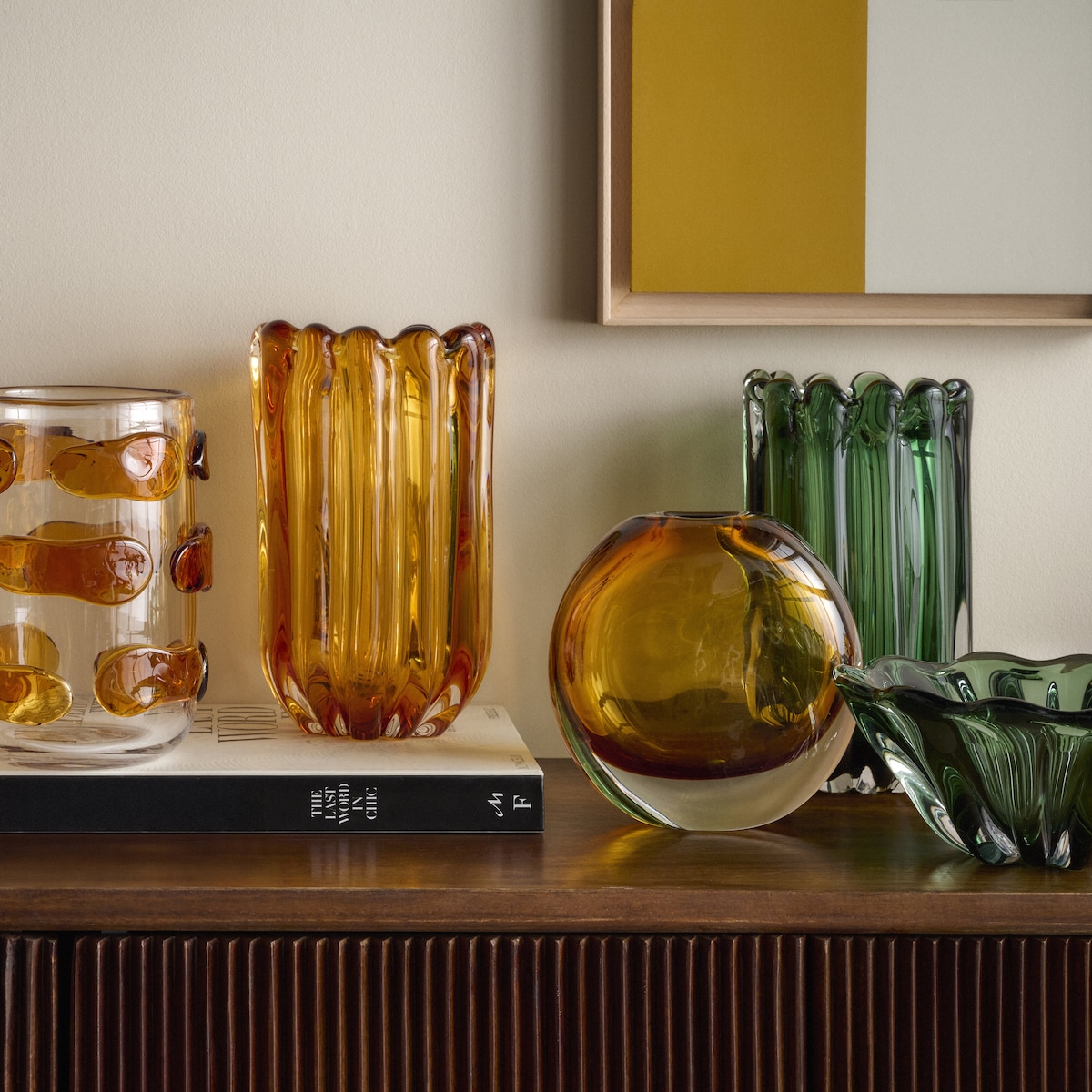 Jarra Decorativa de Vidro Lasi Laranja-4