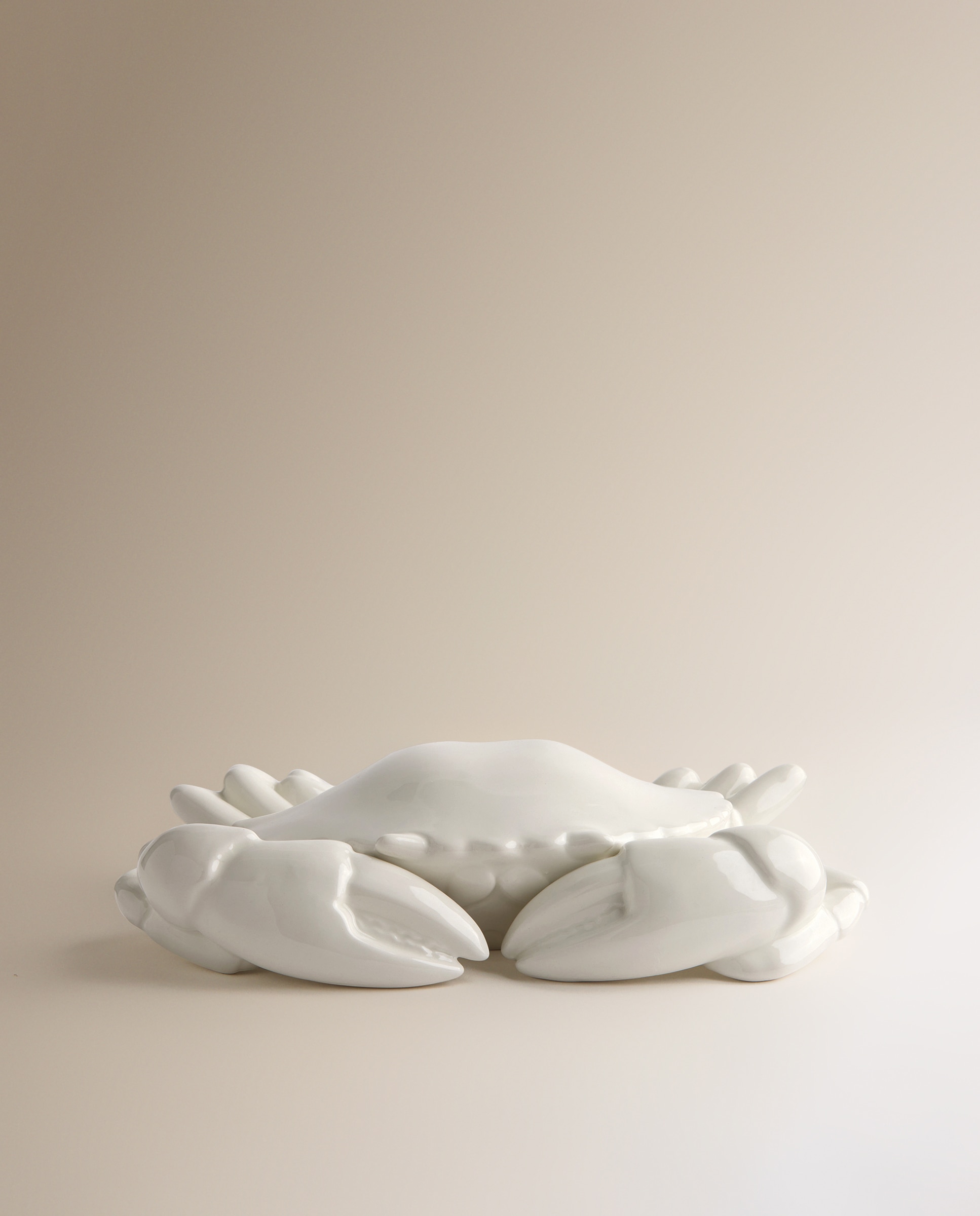 Figura decorativa Caranguejo Branco-2