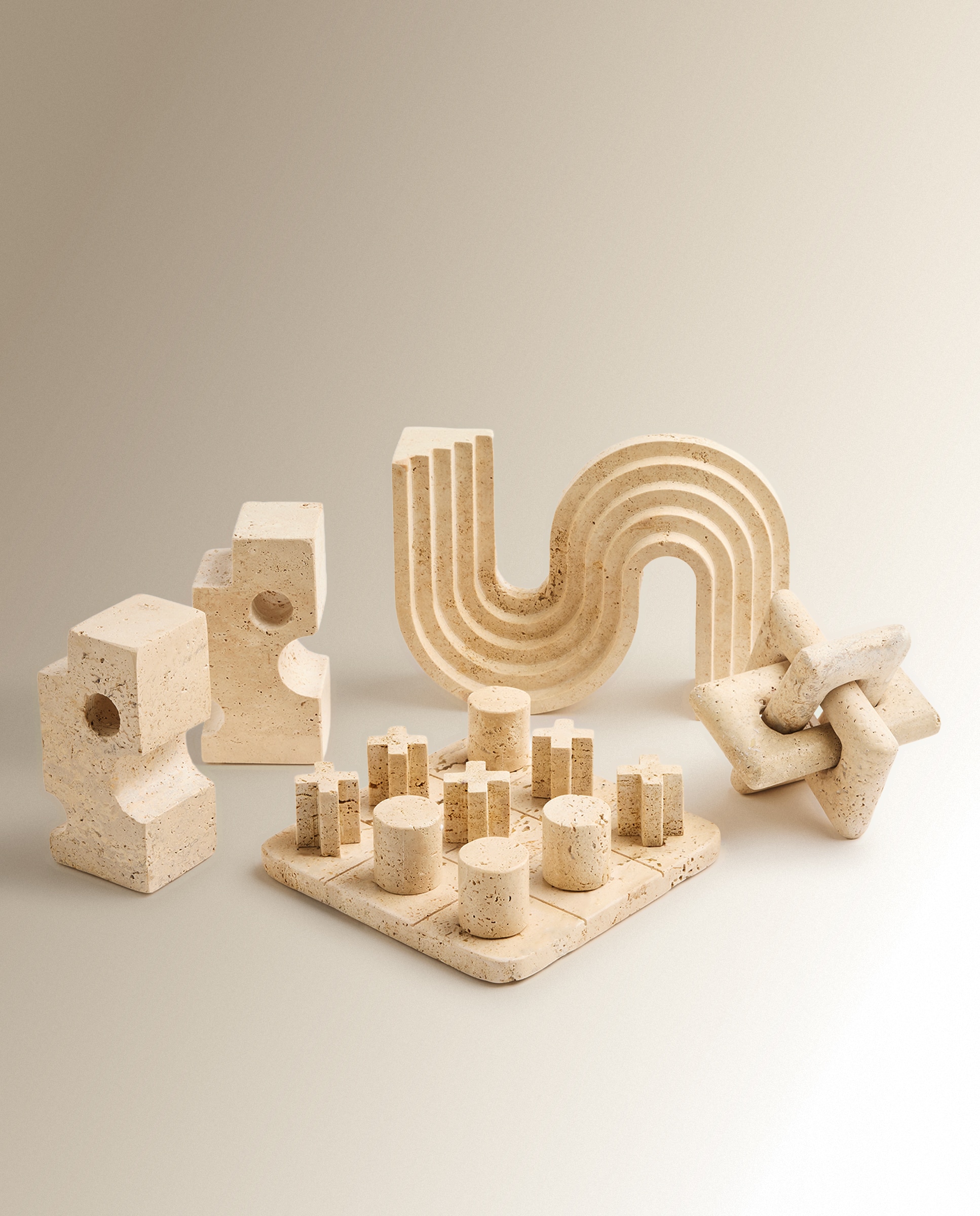 Figura Decorativa 4 em Linha Toba Cru-5