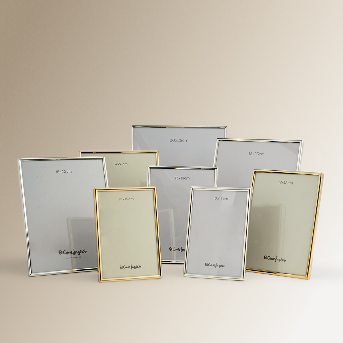 Moldura de fotos Carvalho Prata-5