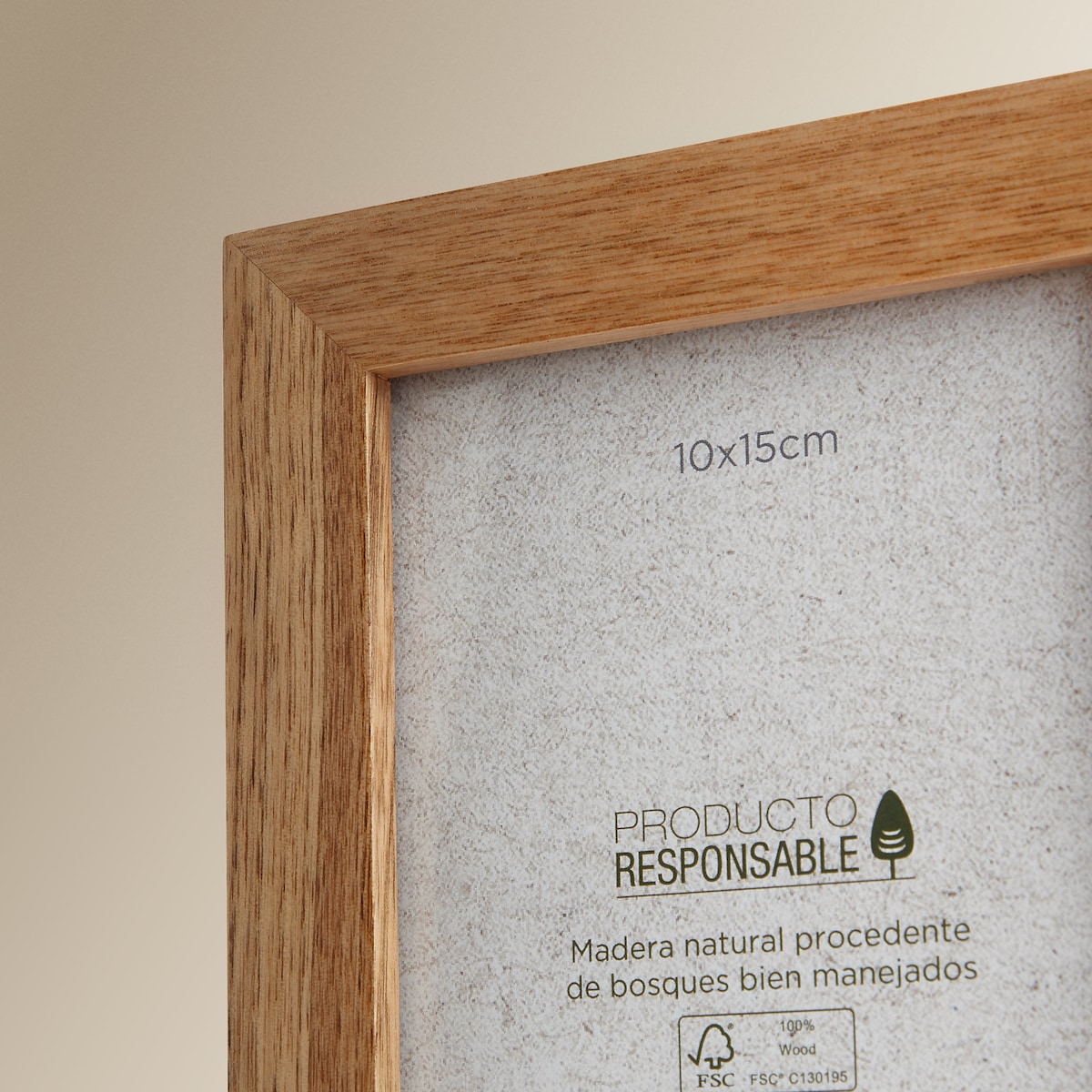 Marco de fotos sin paspartú Thor El Corte Inglés Natural-3