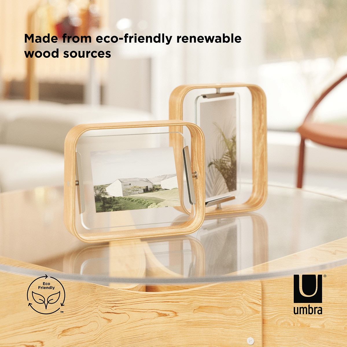 Marco de fotos de madera Bellwood Umbra - Haya 13 x 18 cm Haya-11