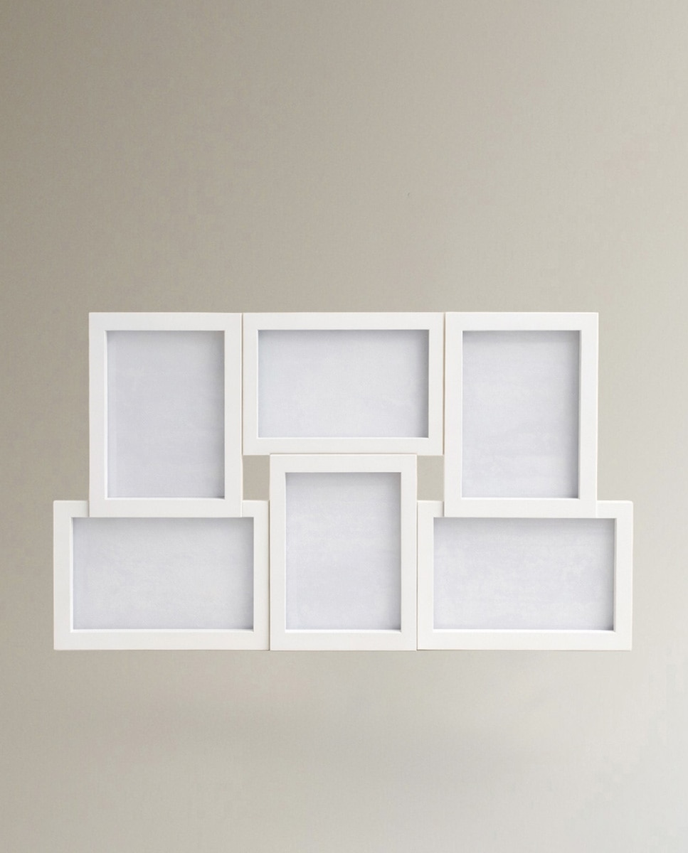 Imagem 0 de Moldura fotográfica múltipla para 6 fotos