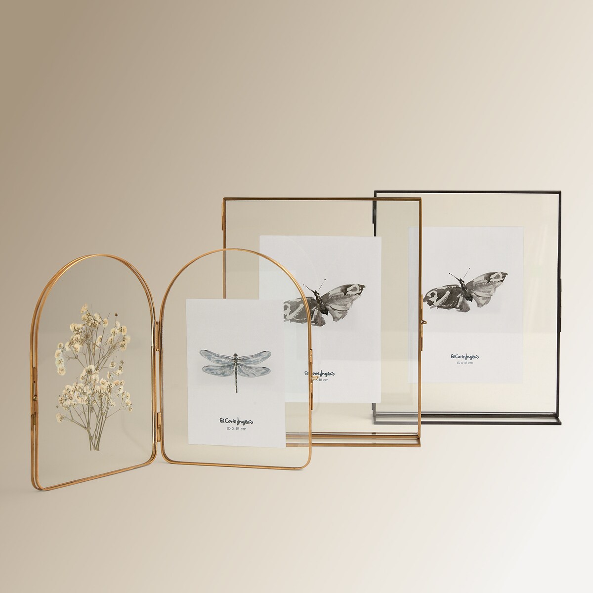 Marco de Fotos de Metal Poznan Preto-4